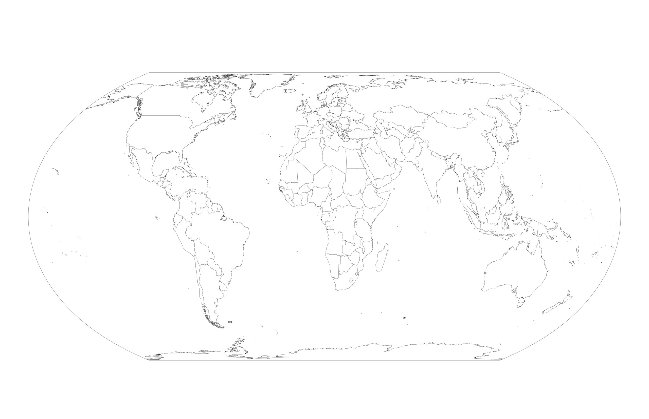 Equal Earth Wall Map Home