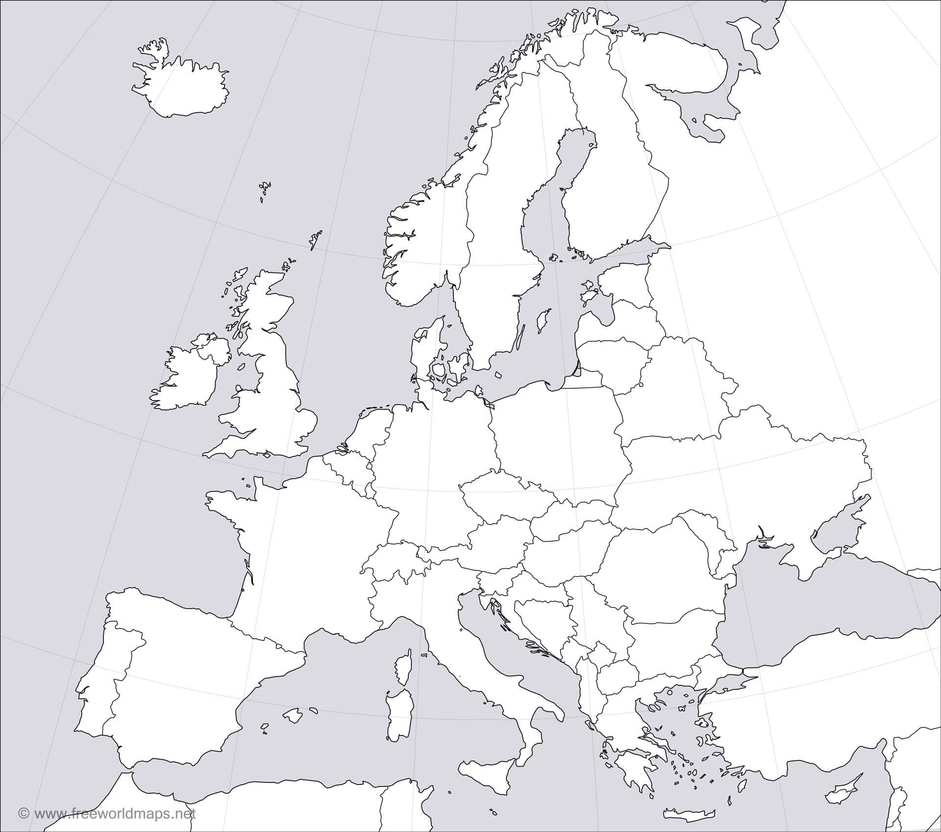 Europe Blank Map Europe Blank Map