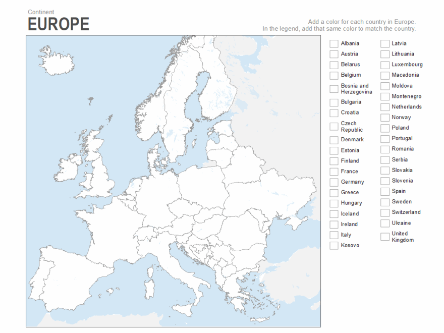 Europe Countries Map Quiz Game Seterra Worksheets Library