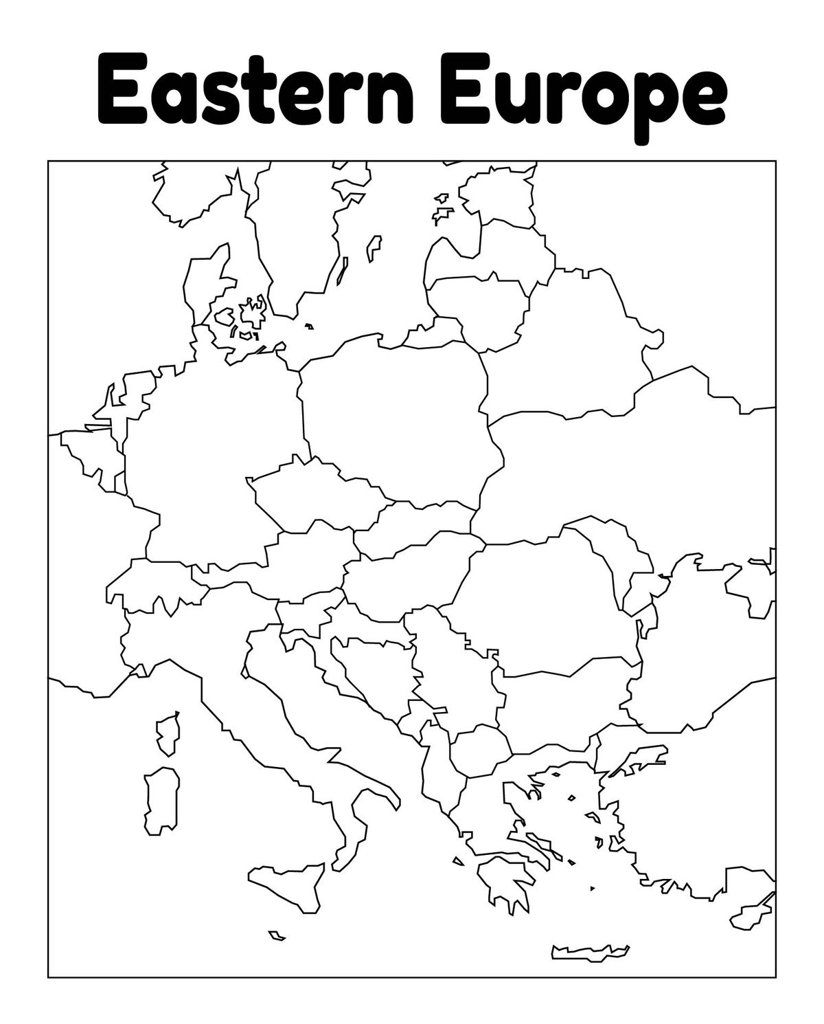 Europe Map Outline 10 Free PDF Printables Printablee Europe Map Outline 10 Free PDF Printables Printablee