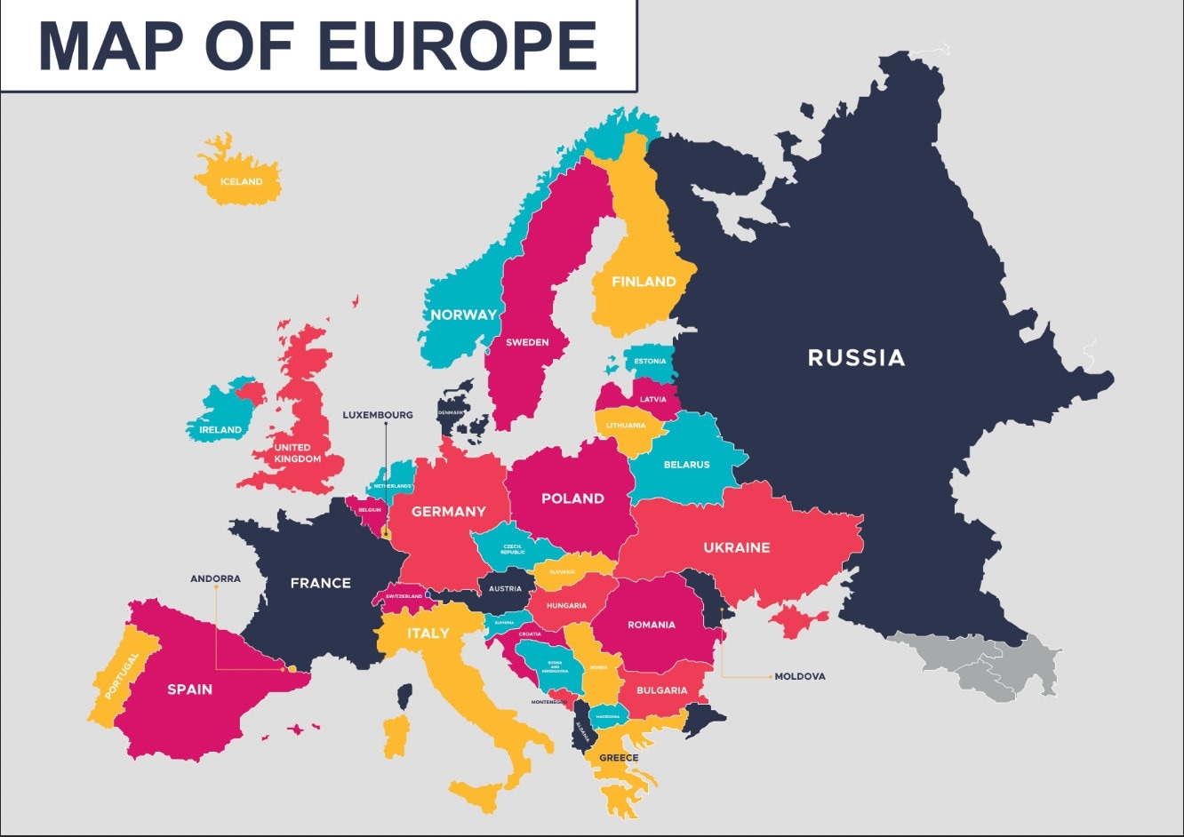 Europe Map Kids Printable Europe Map Kids Printable