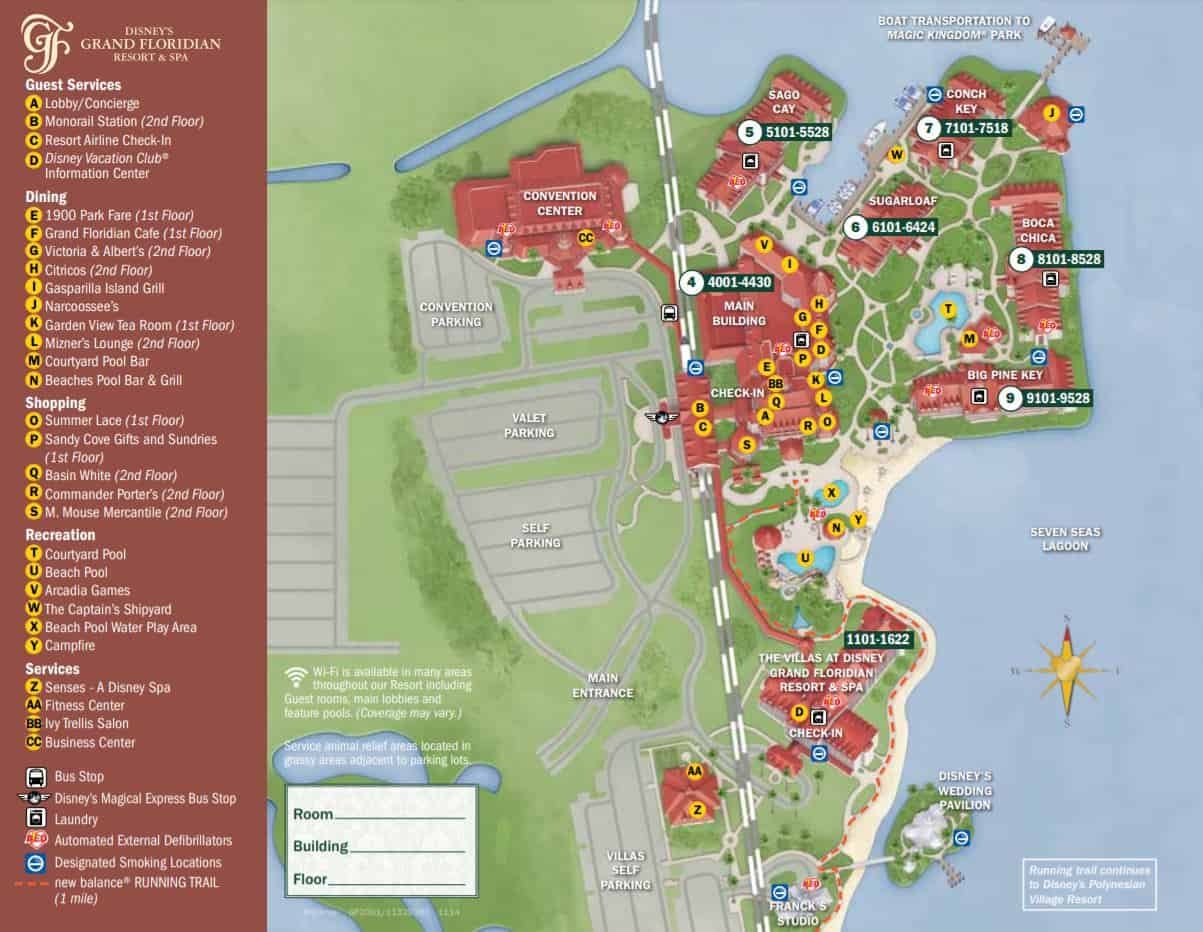 Large Printable Map Of Disney World