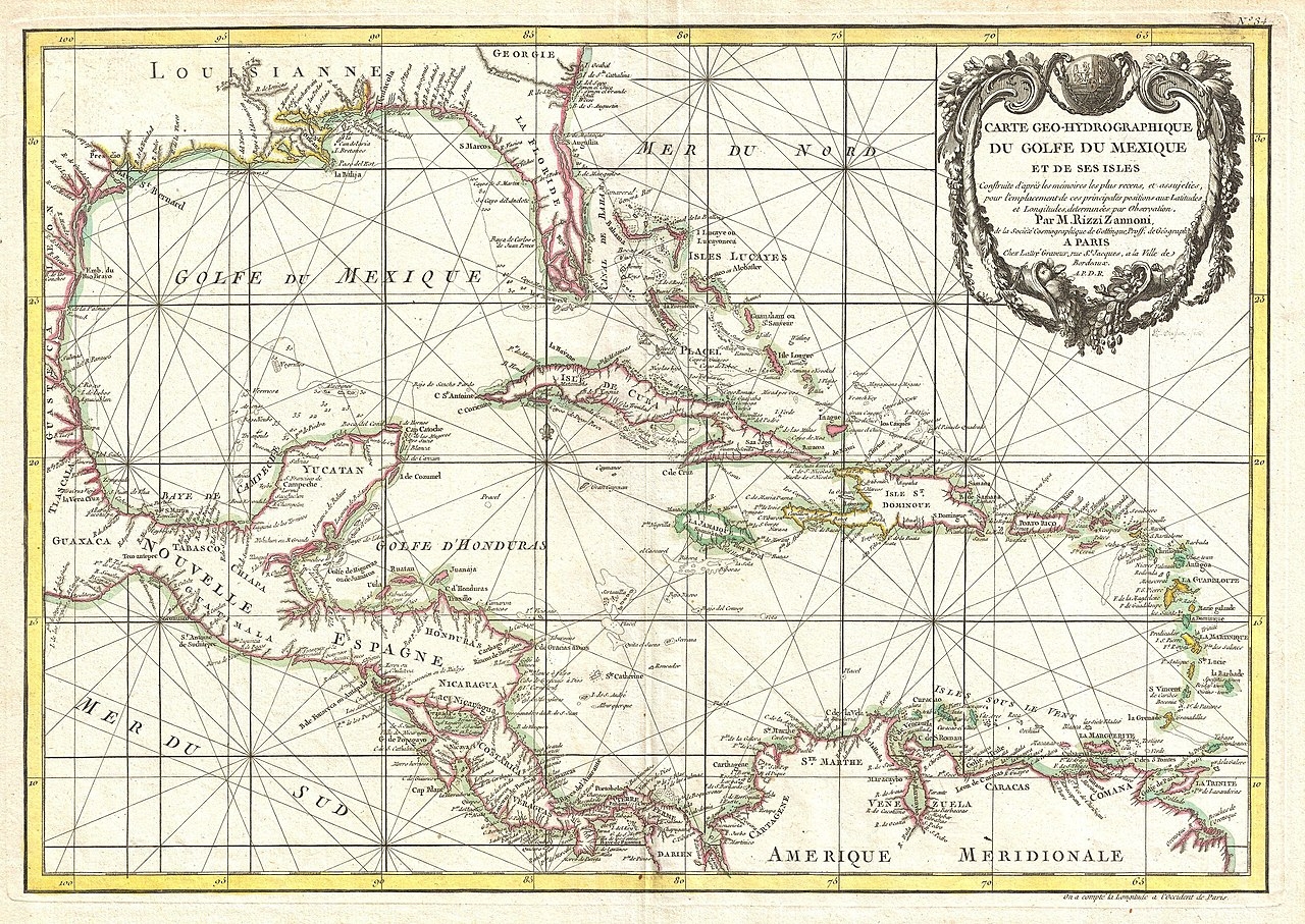 File 1762 Zannoni Map Of Central America And The West Indies Caribbean Geographicus WestIndies zannoni 1762 jpg Wikimedia Commons