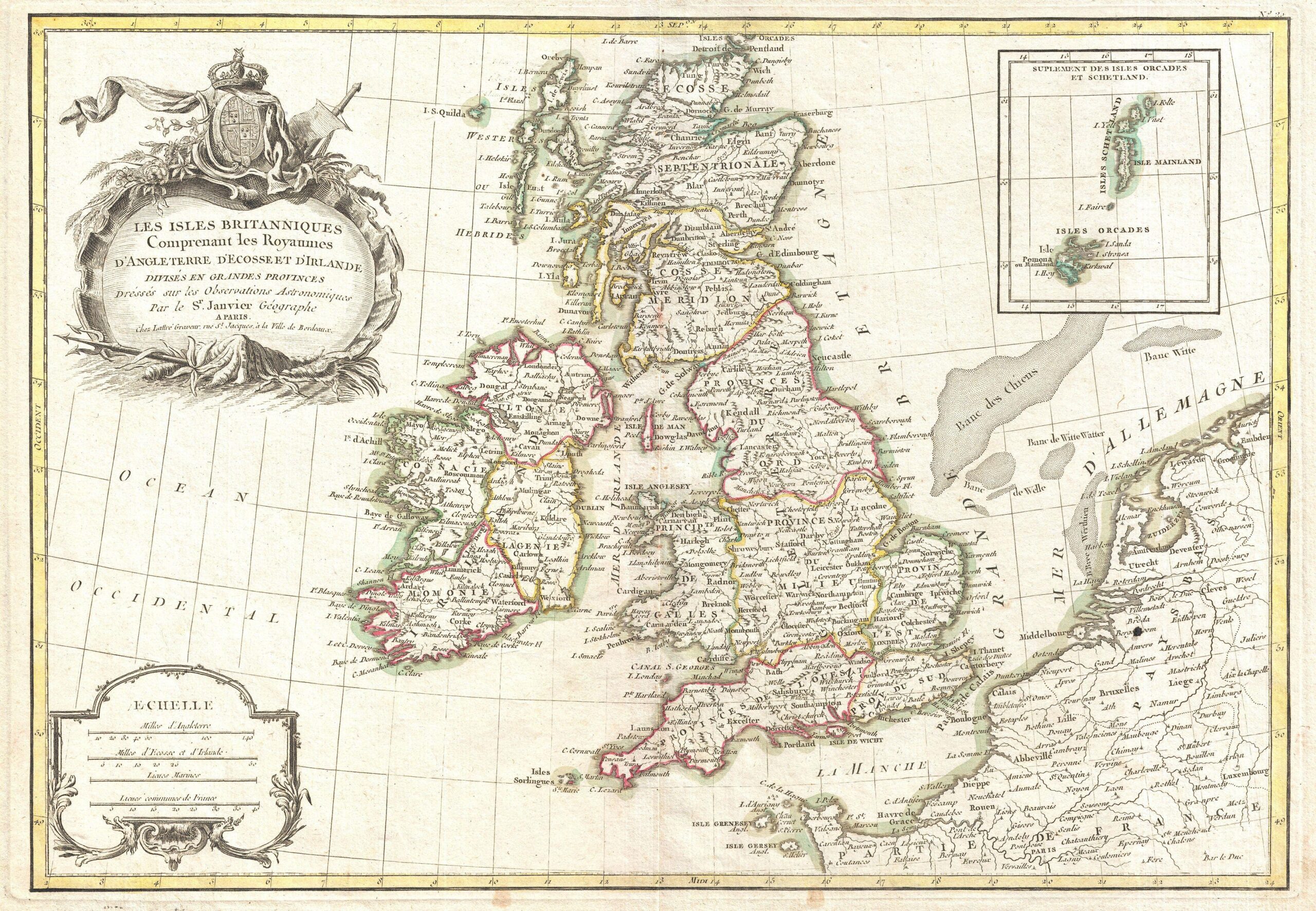 Printable Old Maps Of Scotland And Ireland