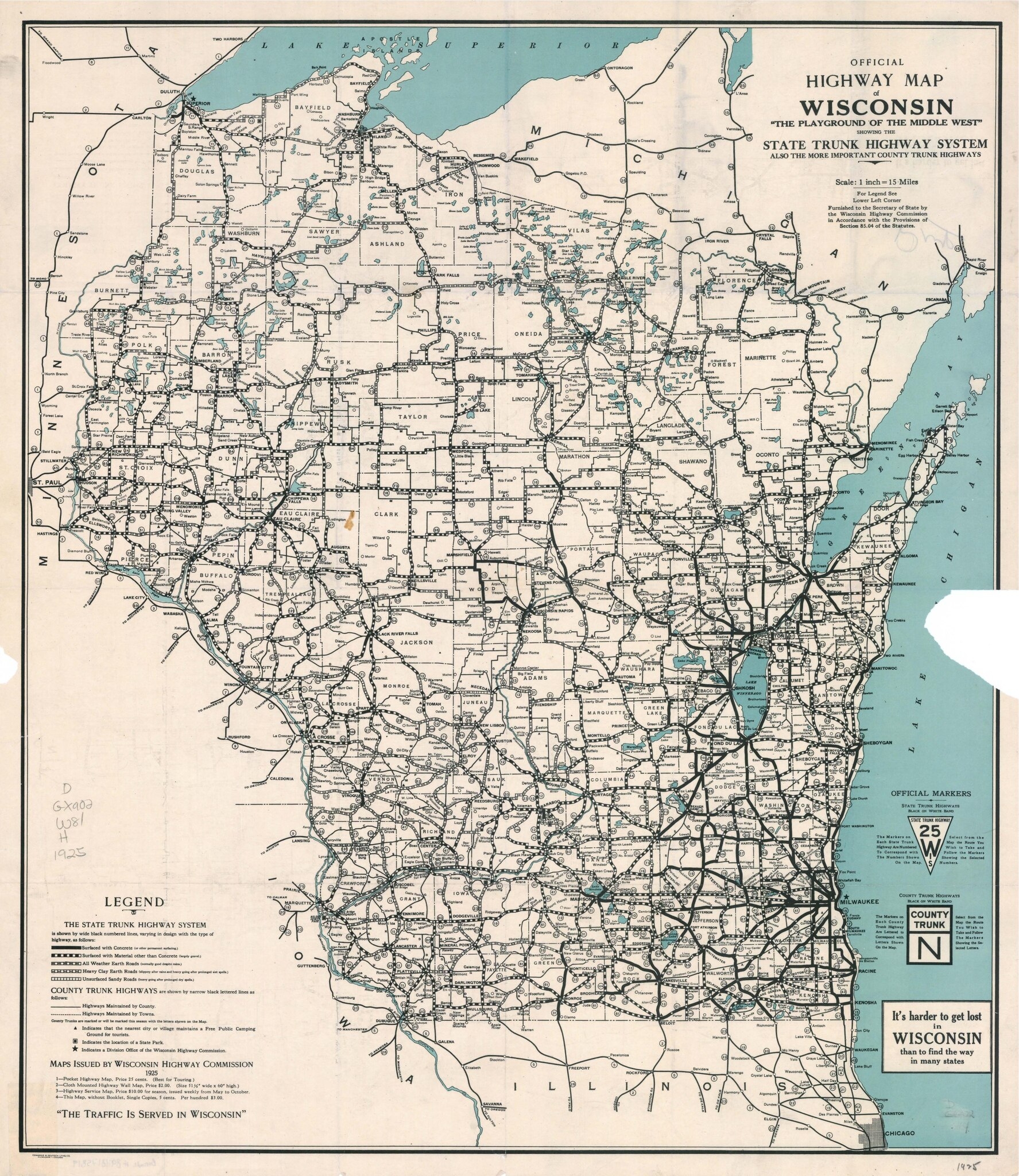 Wisconsin Highway Map Printable