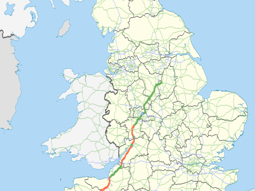 File A38 UK Road Map svg Wikimedia Commons