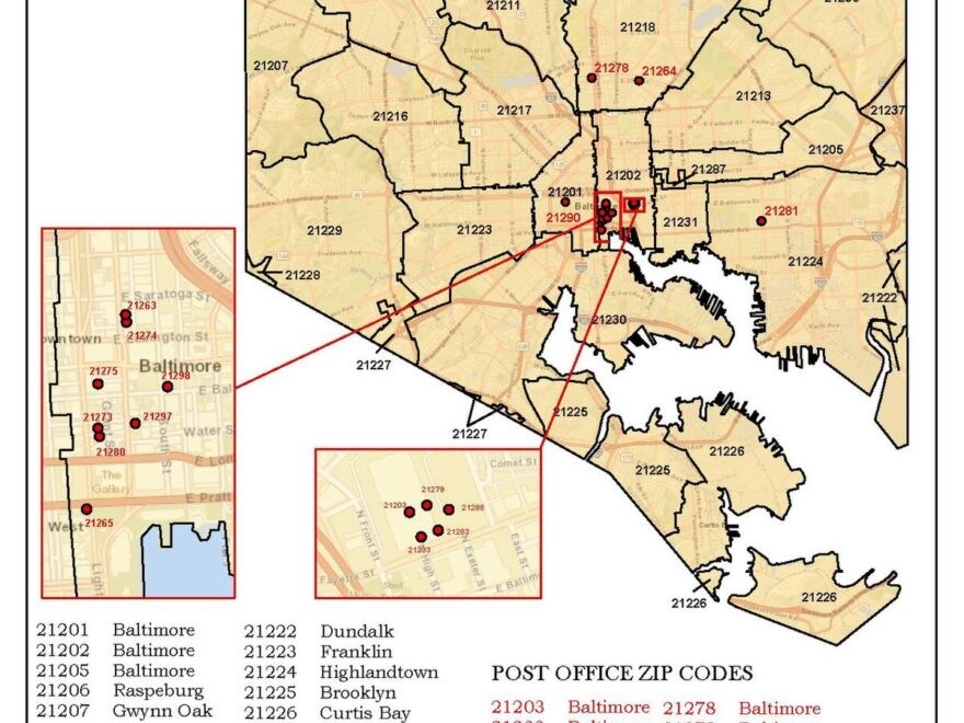 File Baltimore City Zip code Map 2017 pdf Wikimedia Commons