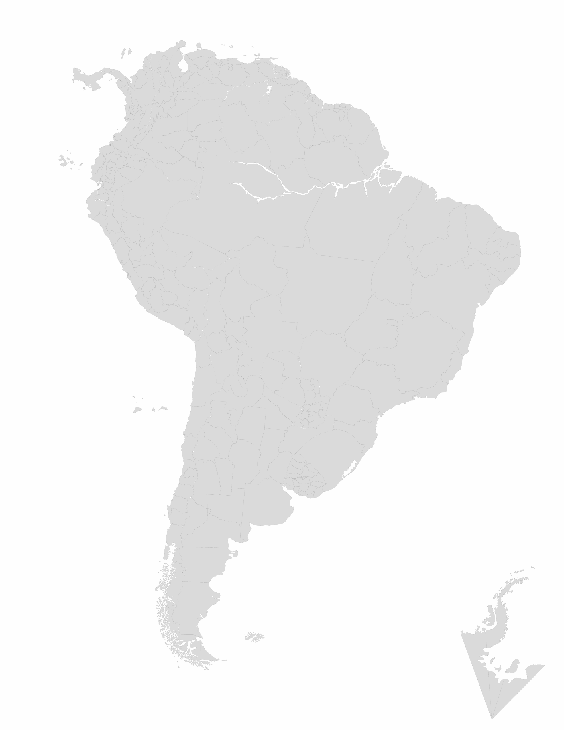 South America Map Outline Printable