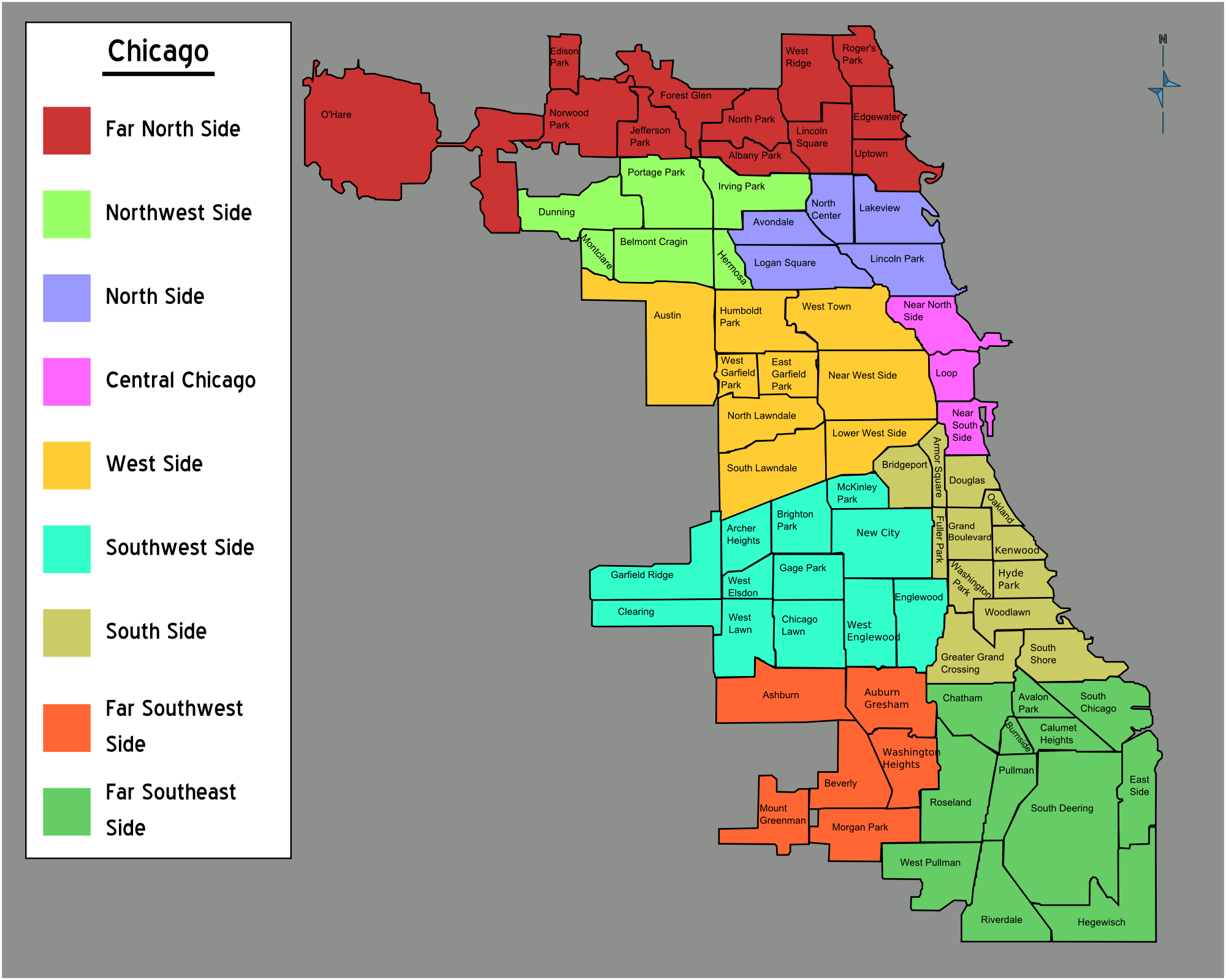 File Chicago Neighborhoods Map png Wikimedia Commons