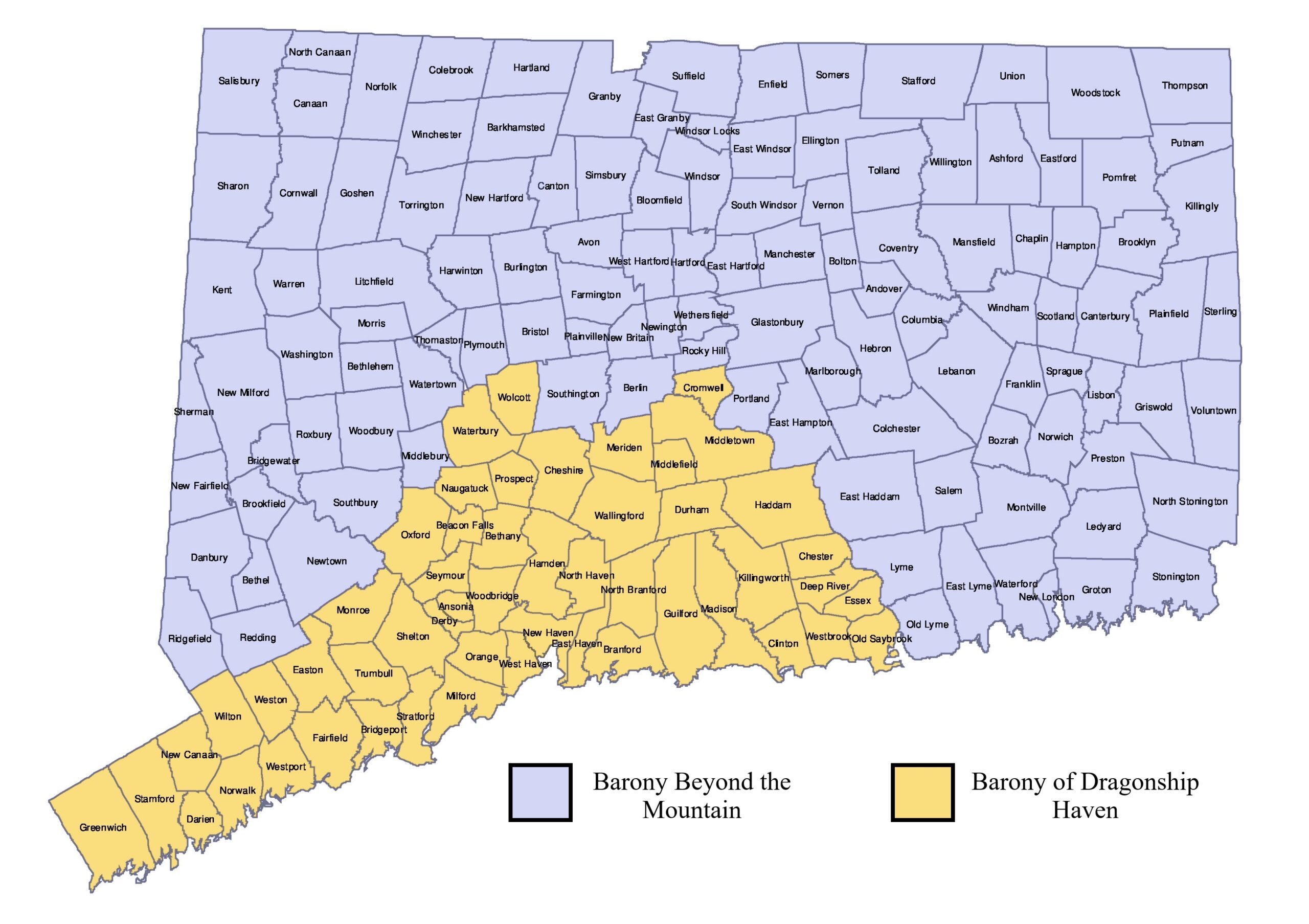 Printable Map Of Connecticut Towns