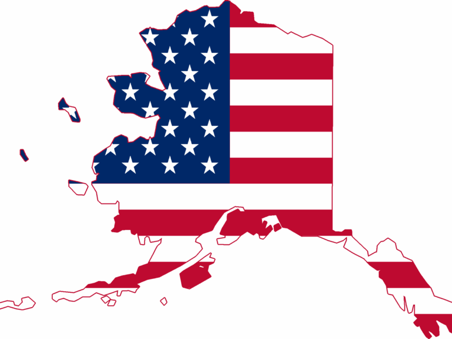 File Flag Map Of Alaska USA png Wikimedia Commons