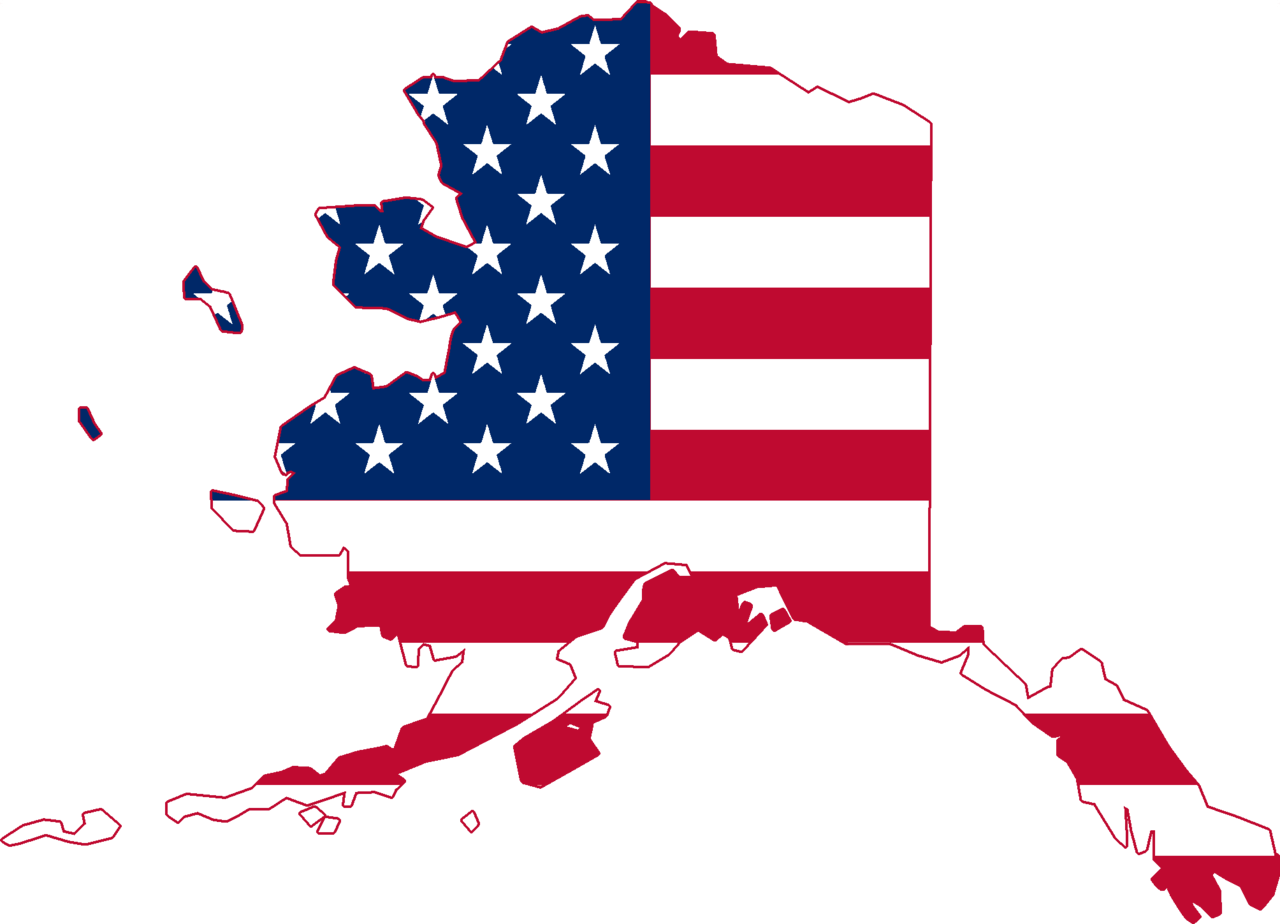 File Flag Map Of Alaska USA png Wikimedia Commons