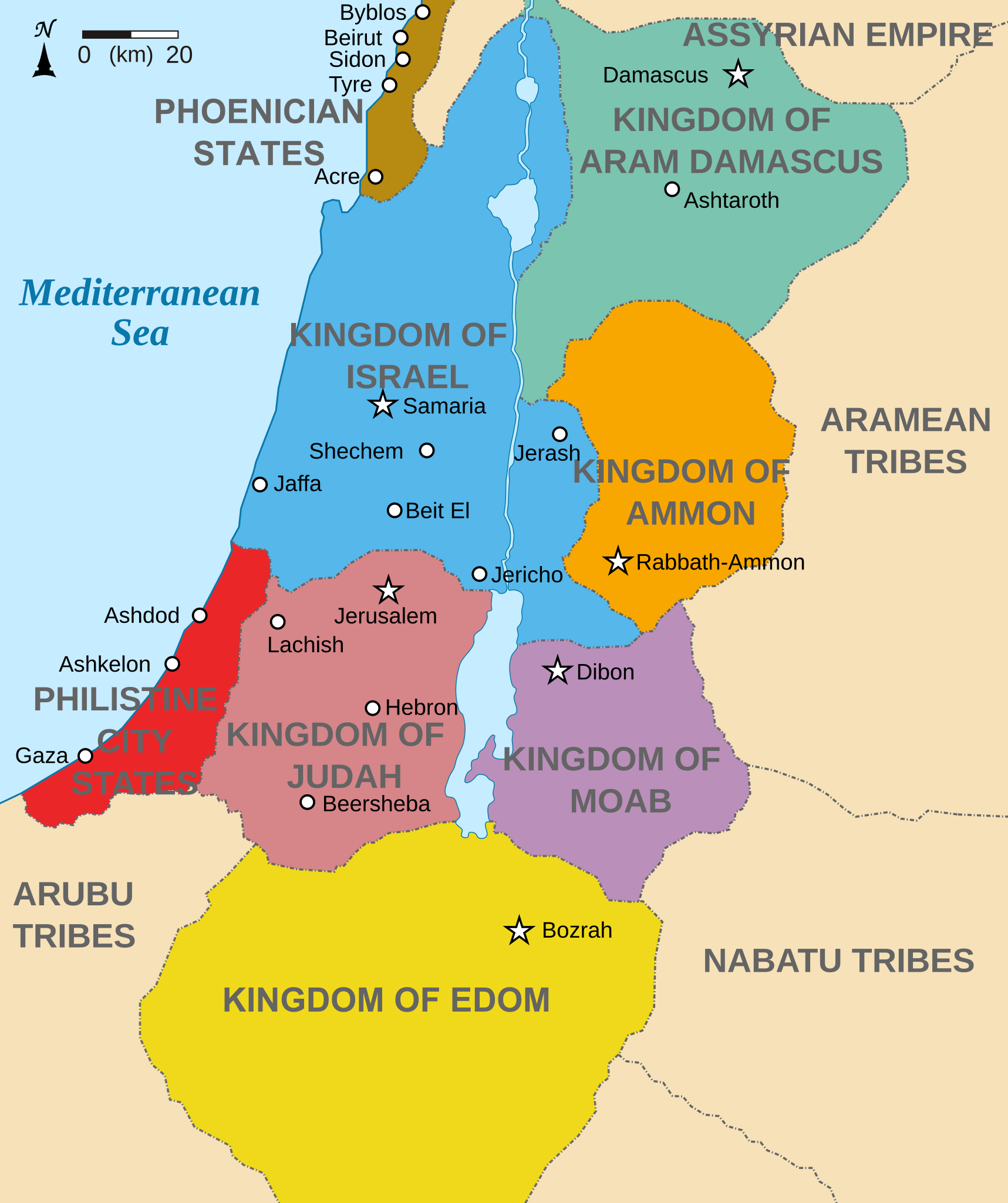 Map Of Area Surrounding Israel Free Printable