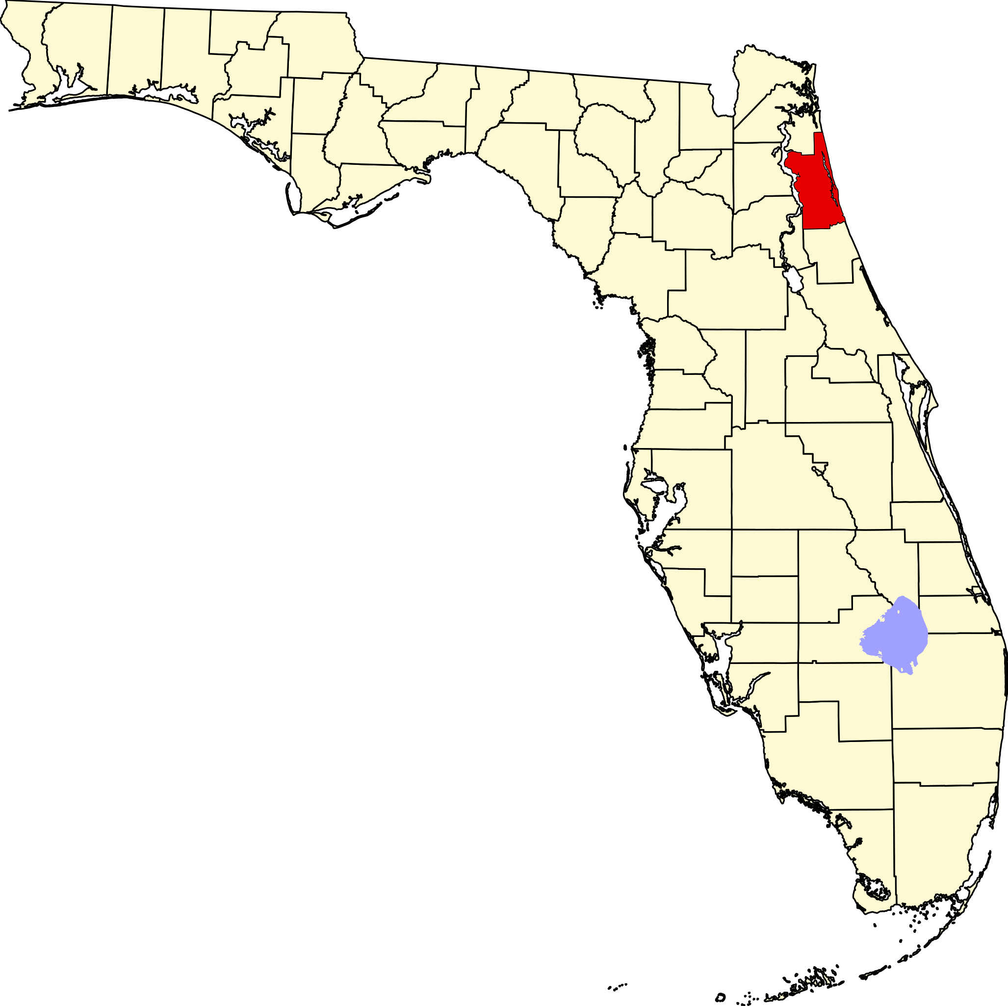 Printable Florida Map With Counties