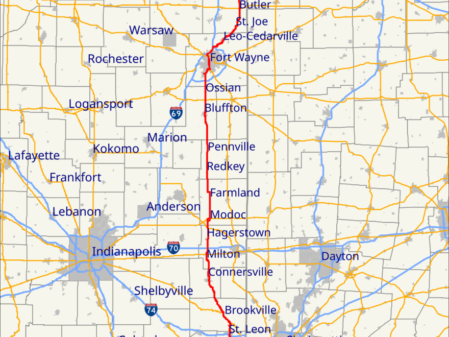 File Map Of Indiana State Road 1 svg Wikimedia Commons