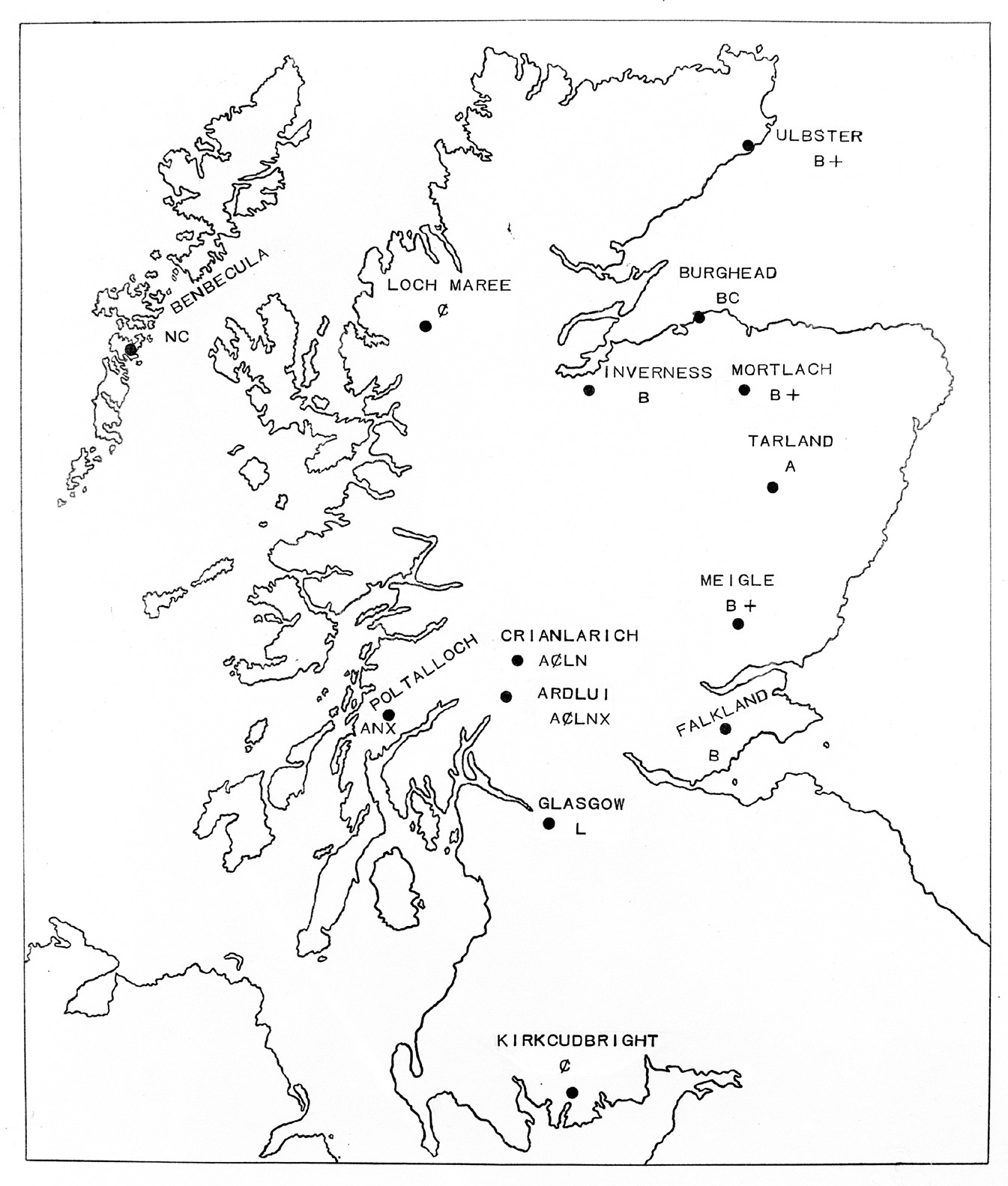 File Map Of Scotland With Rites In Archaeology Wellcome M0002544 jpg Wikimedia Commons