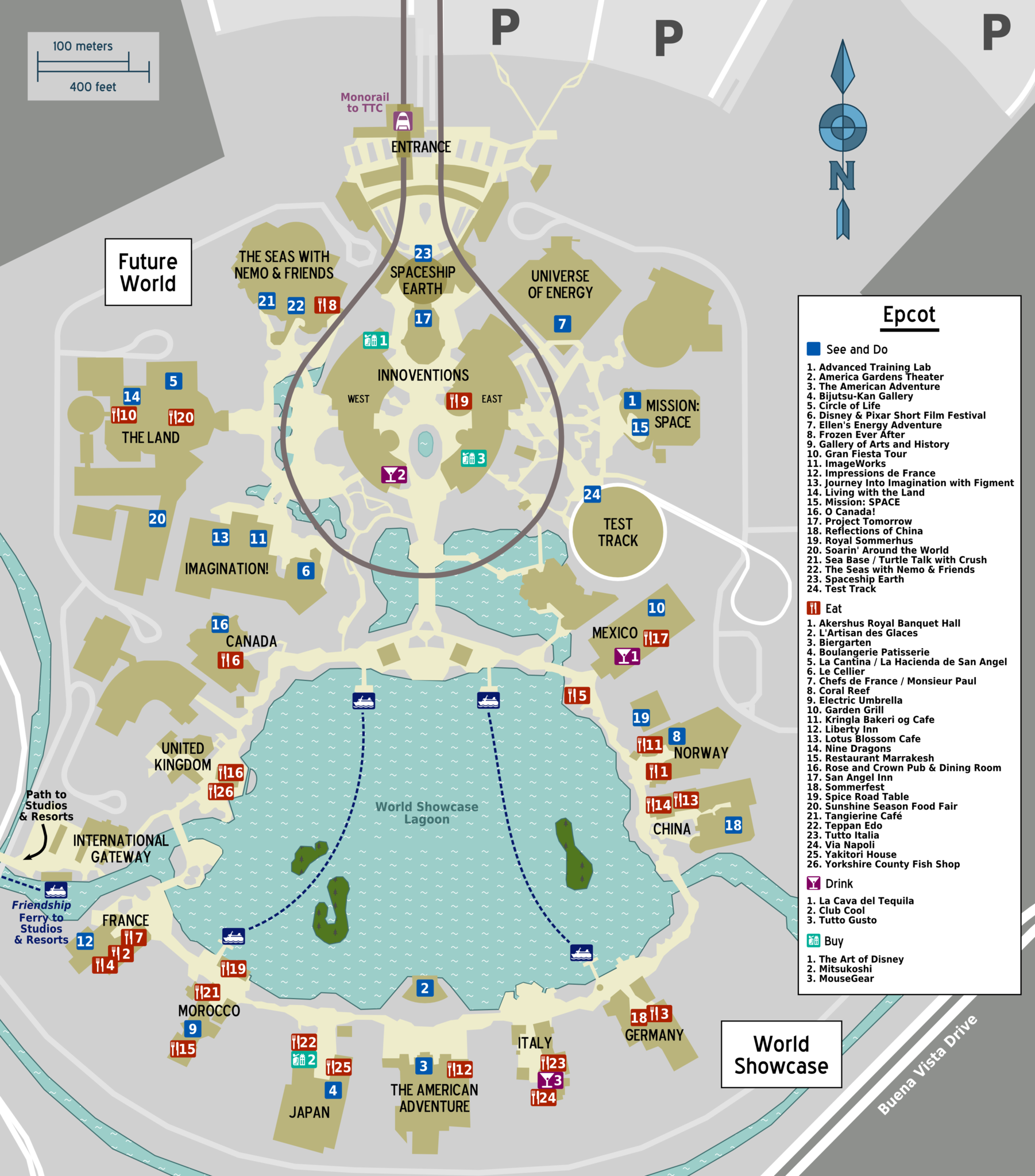 Printable Walt Disney World Theme Park Maps