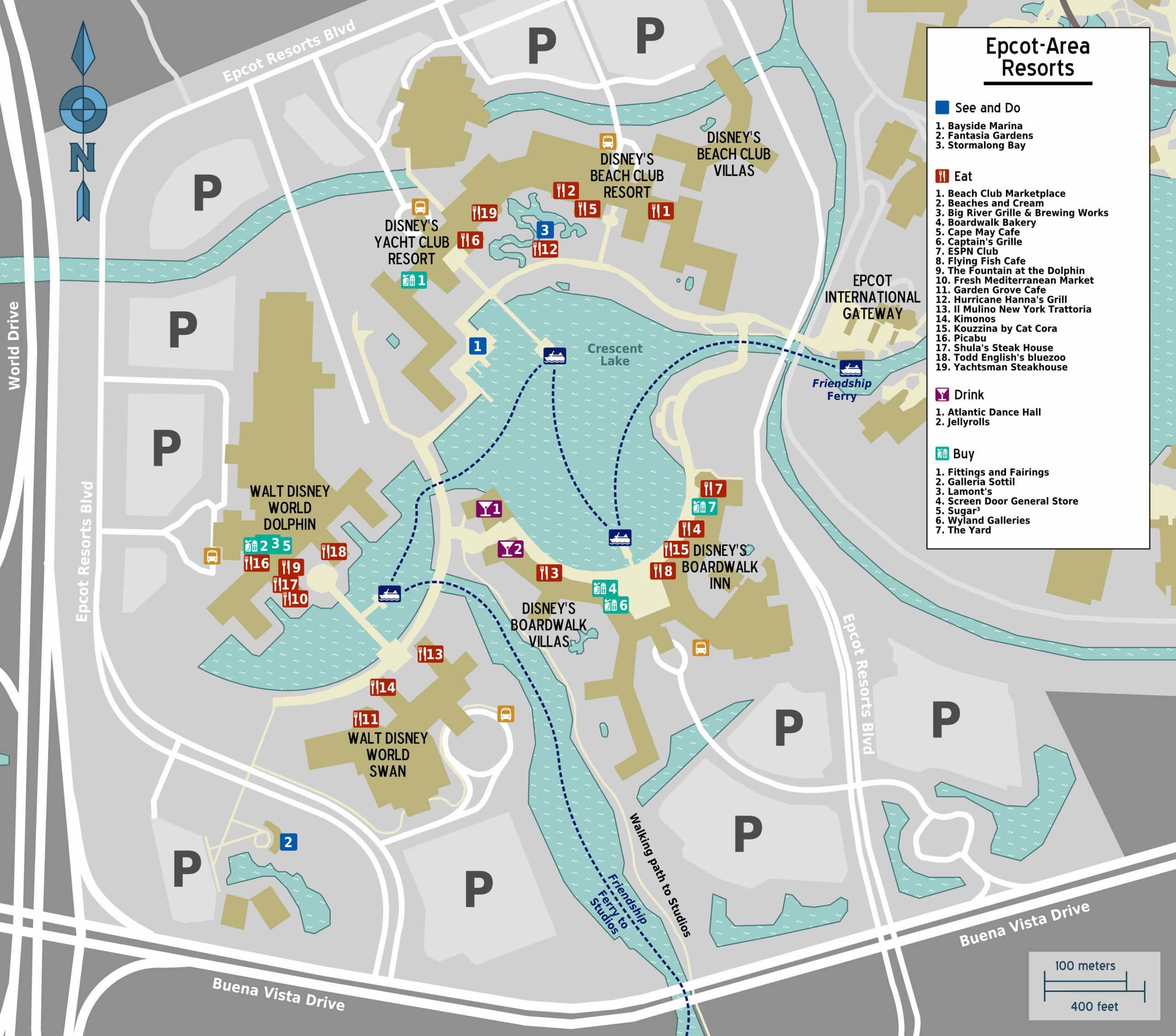 Printable Map Of Epcot 2025 Large Format