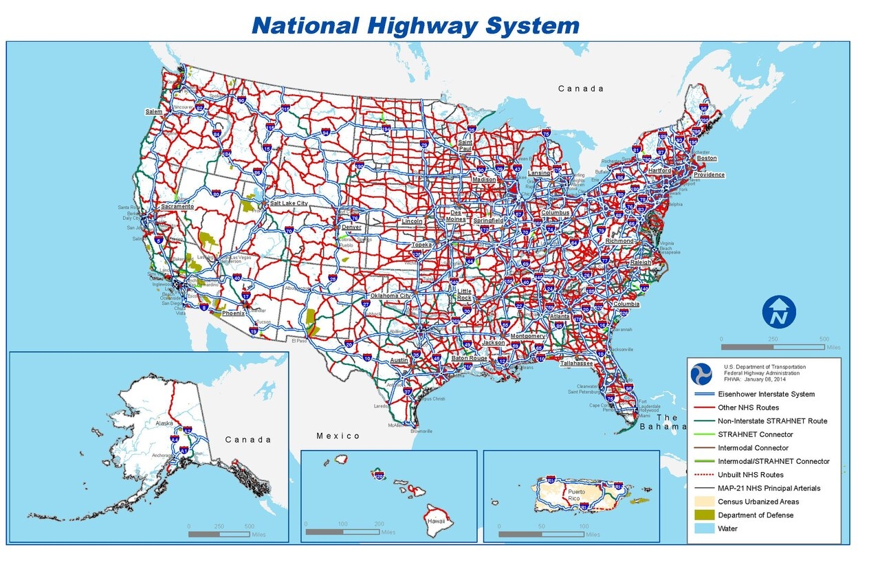 File National Highway System Map pdf Wikimedia Commons
