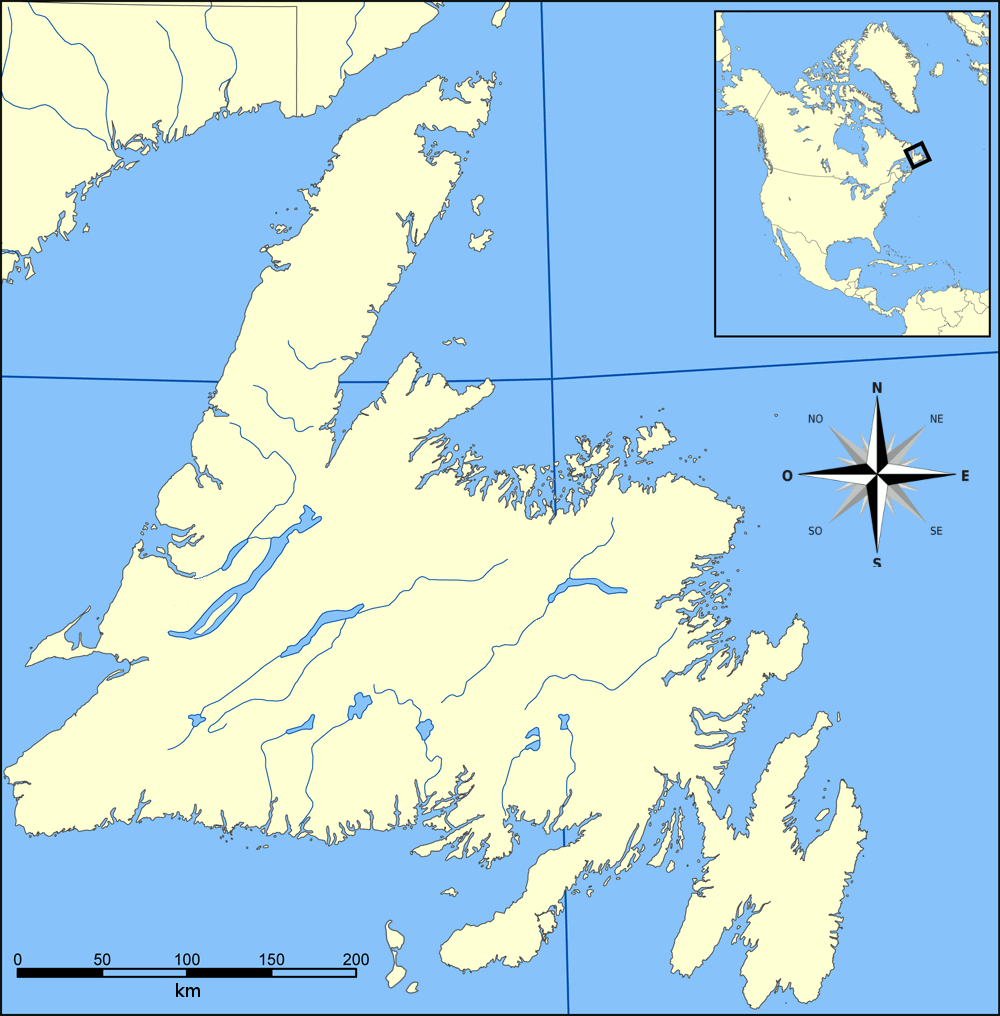 Printable Map Of Newfoundland