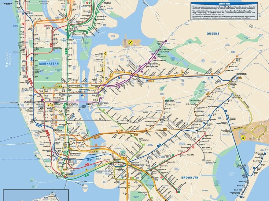 File Official New York City Subway Map 2013 Vc jpg Wikimedia Commons