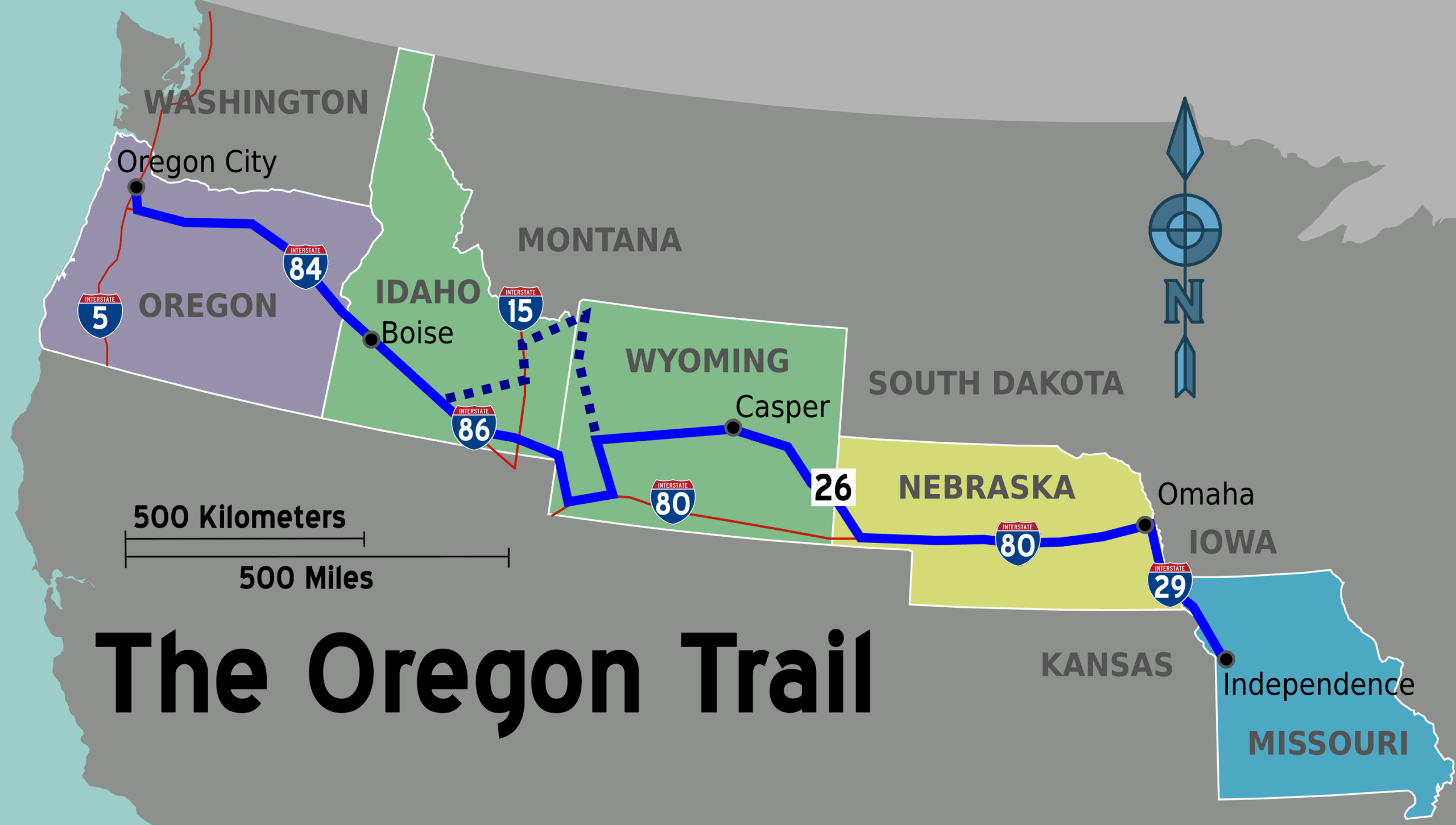 File Oregon Trail Wikivoyage Map png Wikimedia Commons