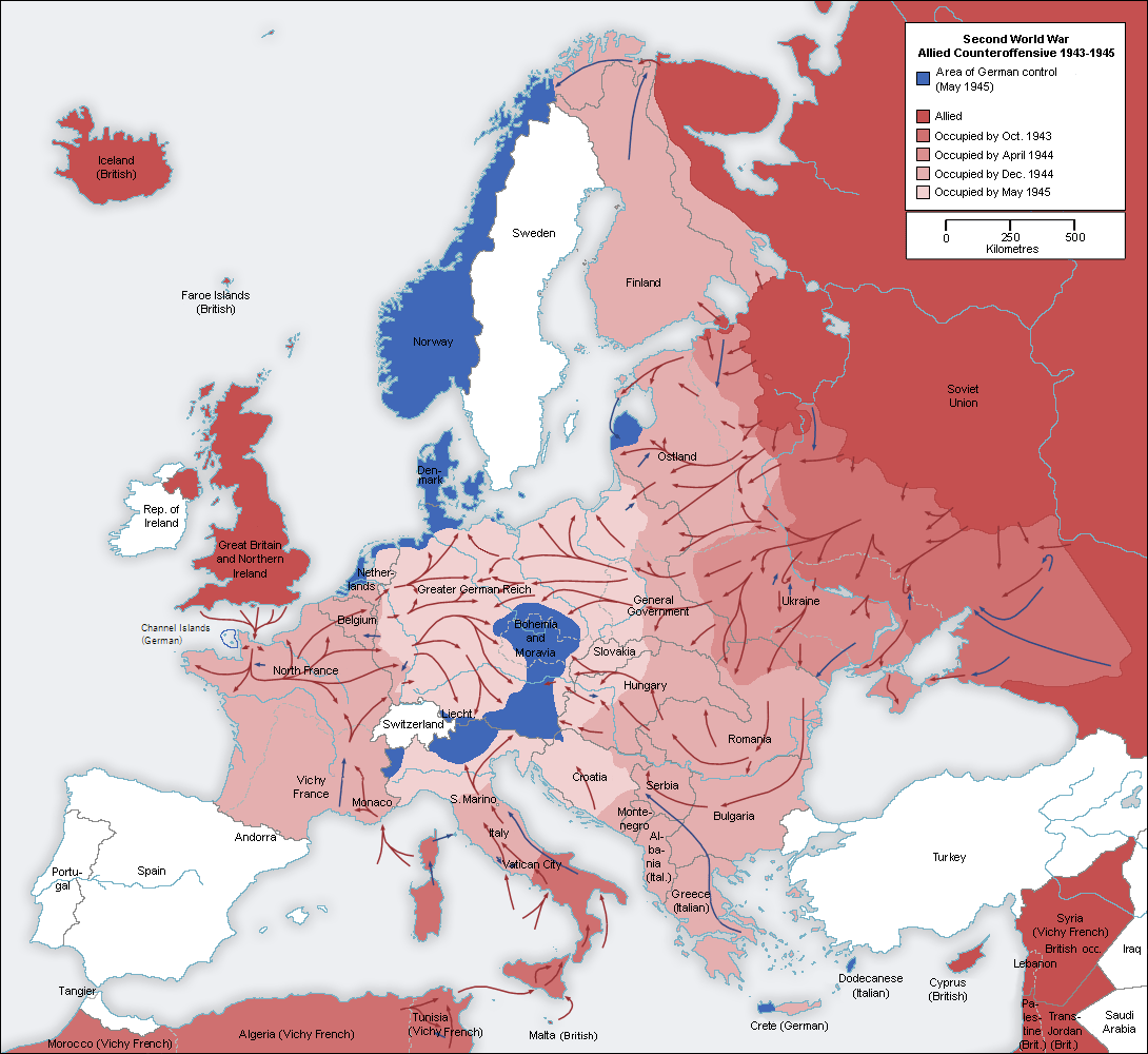 World War Ii World Map Printable Free
