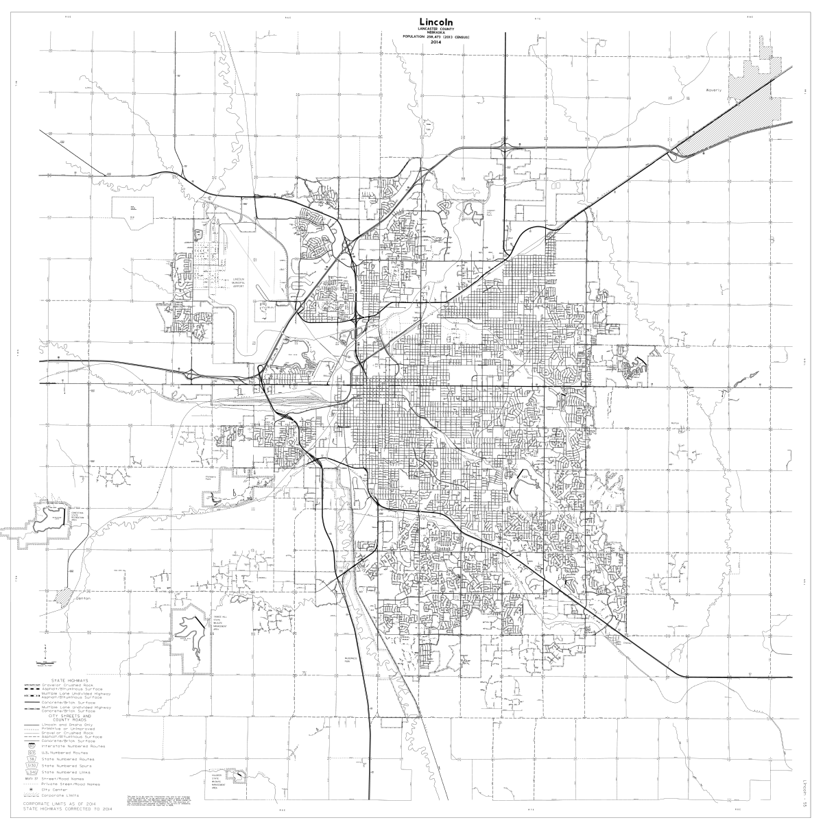 Lincoln Street Map Printable