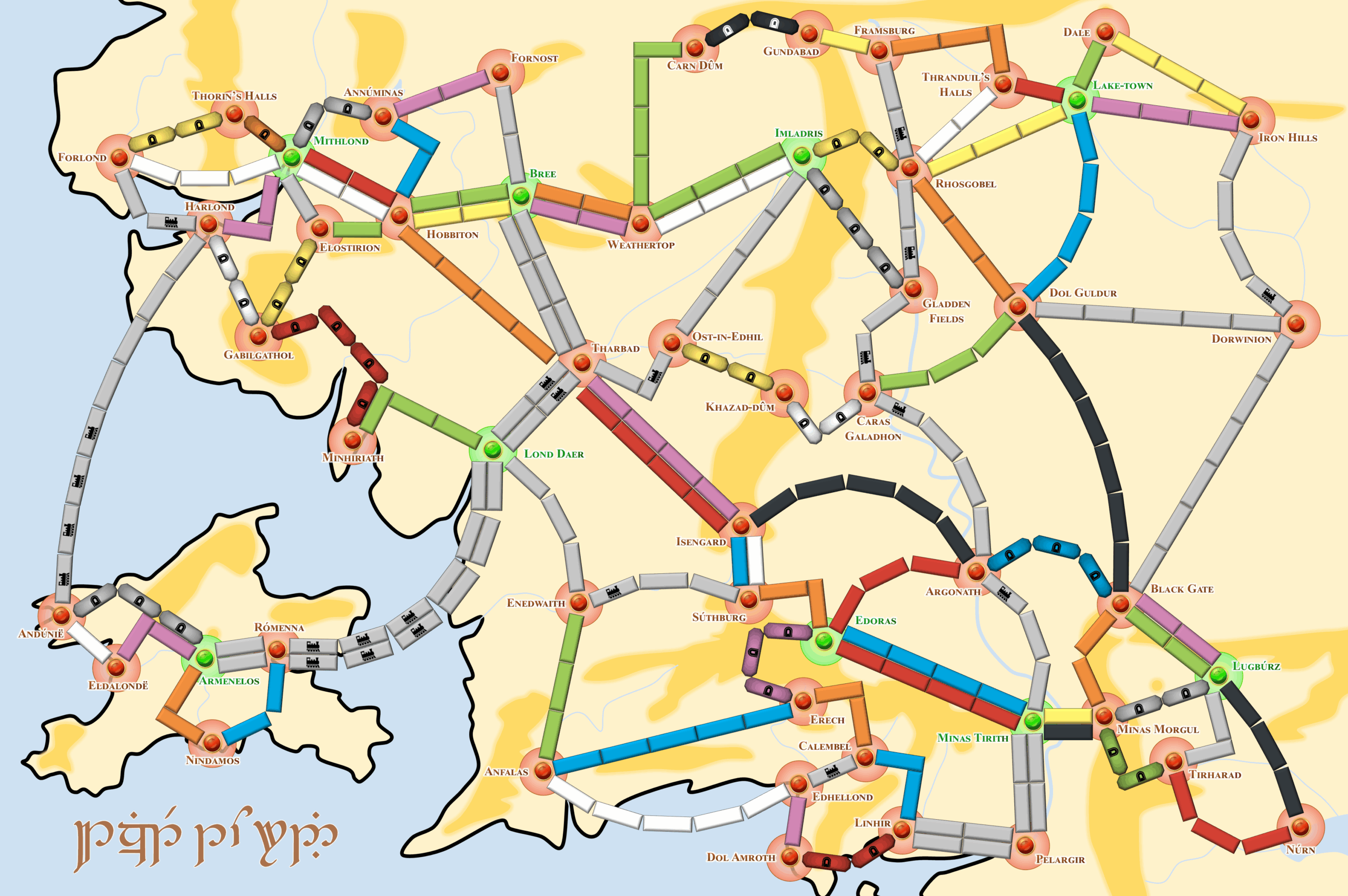 Ticket To Ride Printable Map