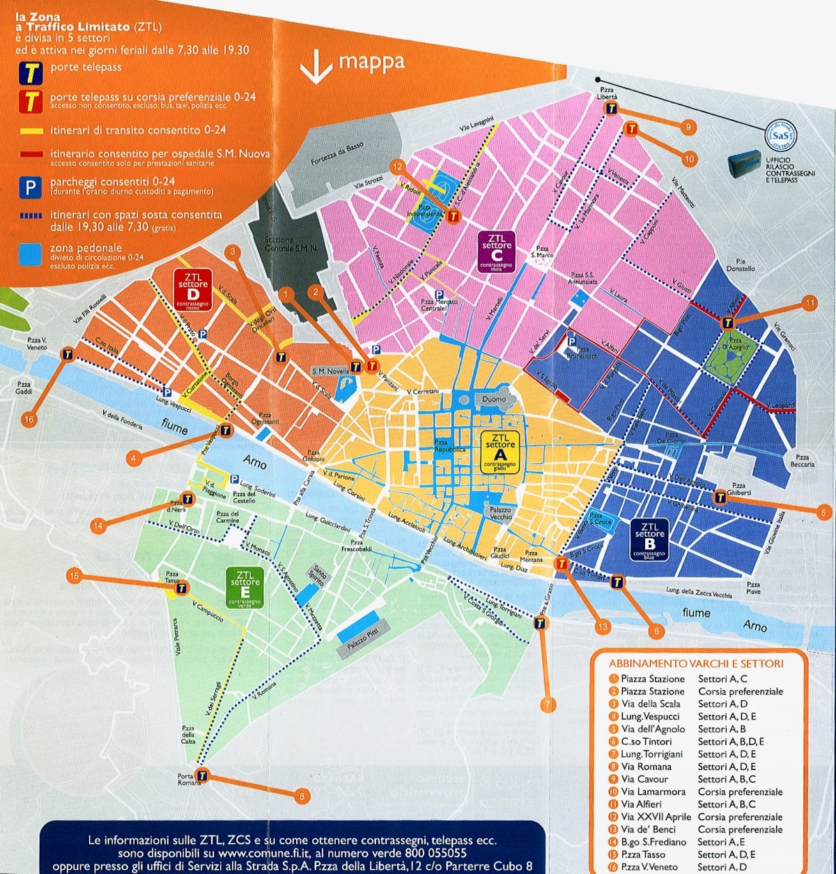 Florence Driving Map Printable