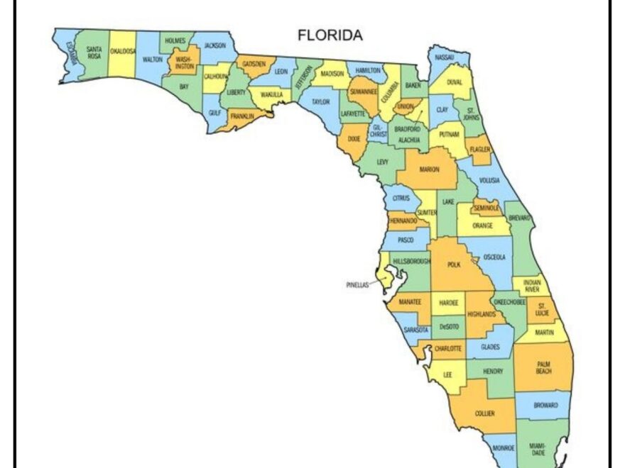 Florida County Map Map Of FL Counties And Cities