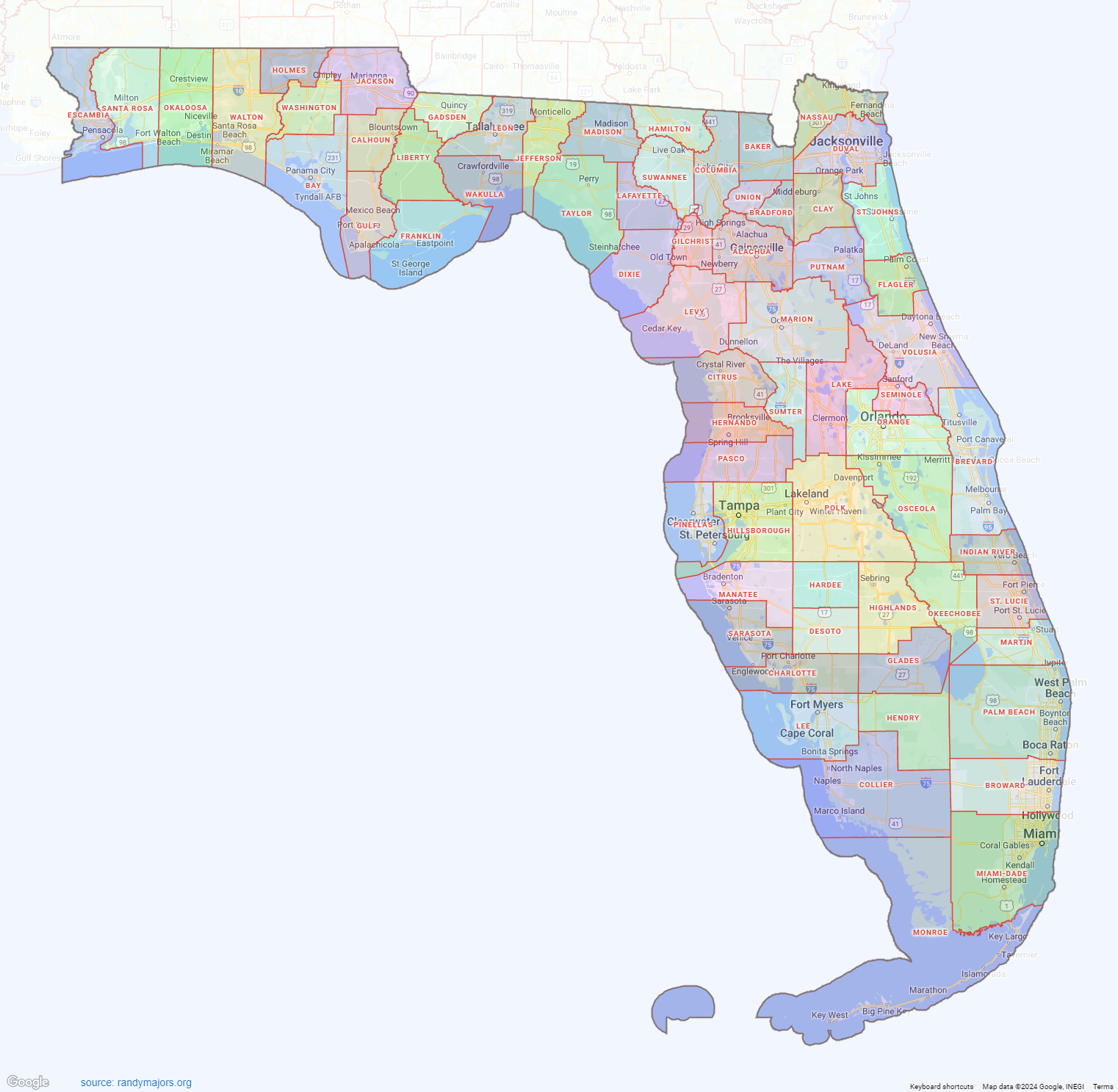 Florida County Maps Printable Latest