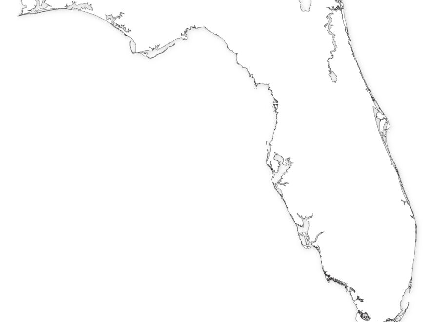 Florida Outline Map Blank Map Of Florida