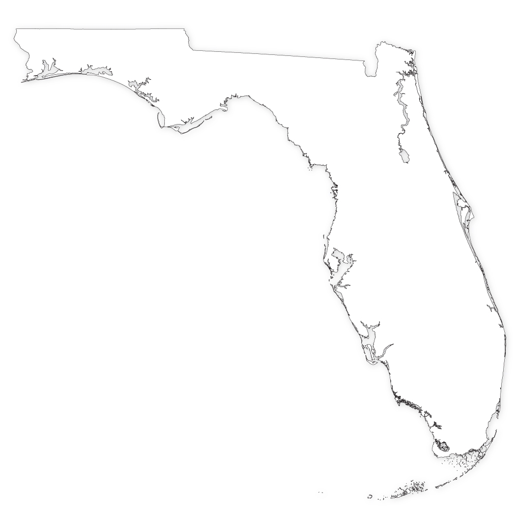 Florida Outline Map Blank Map Of Florida