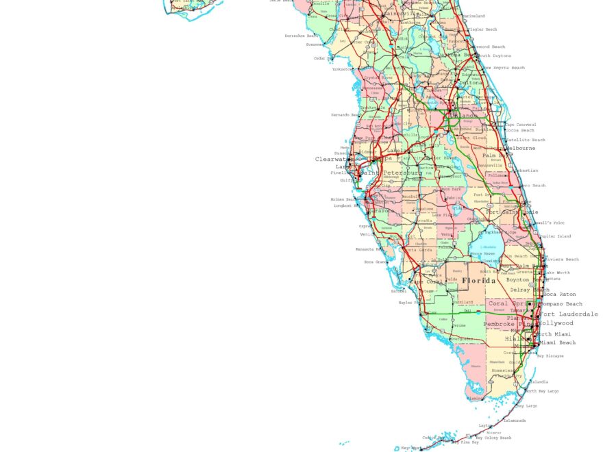 Florida Printable Map