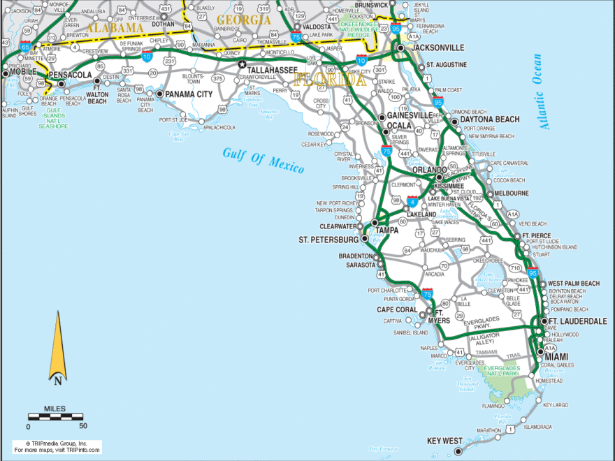Florida Road Map