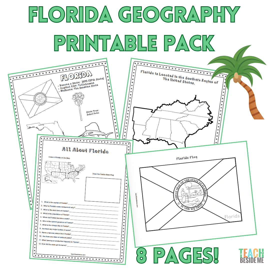 Florida Map For Kids Printable