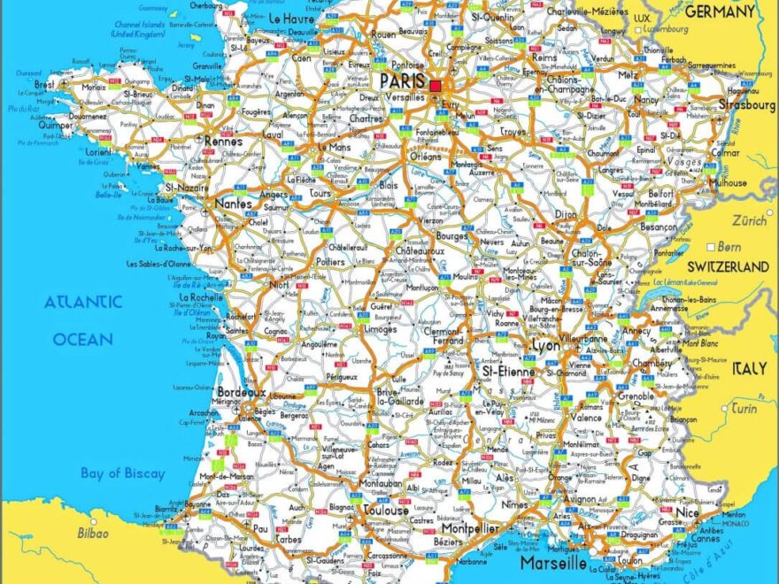 France Map Guide Of The World