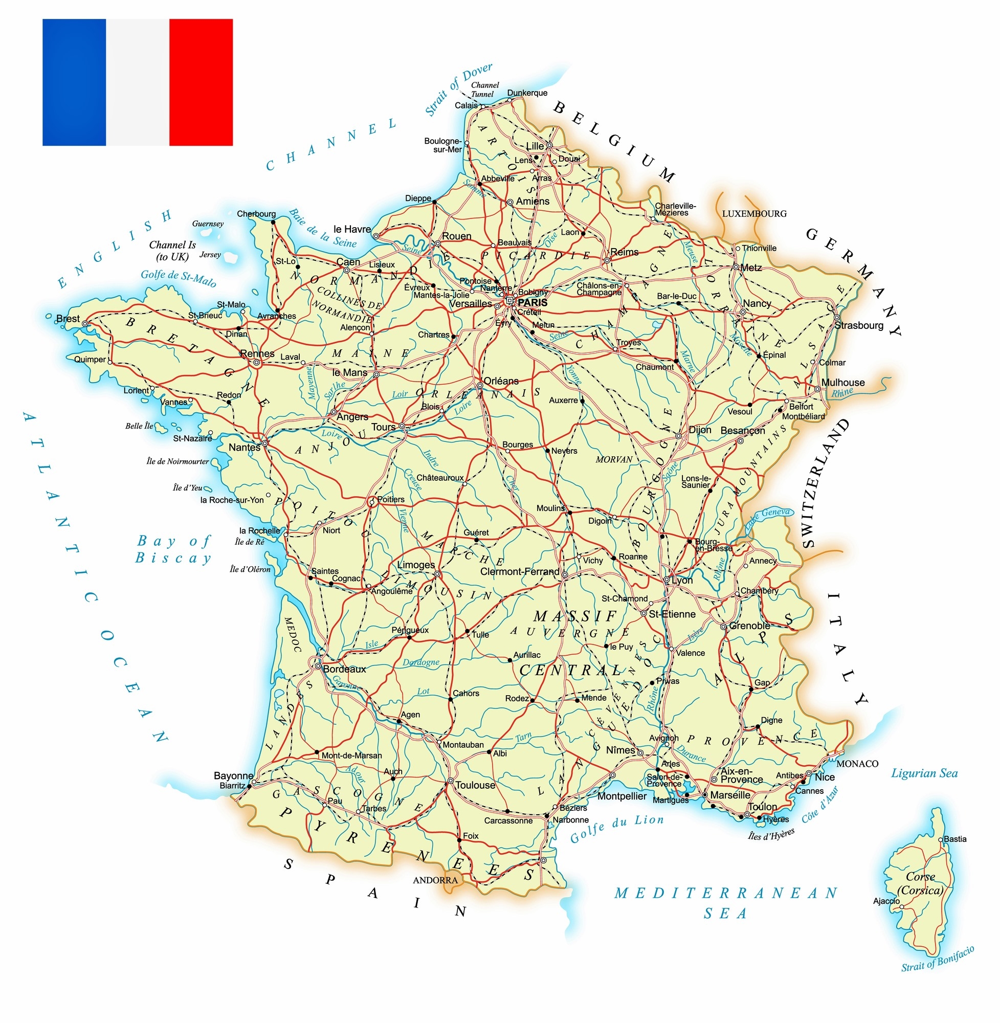 France Maps Printable Maps Of France For Download France Maps Printable Maps Of France For Download