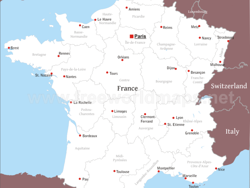 France Political Map