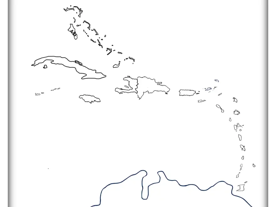 Free Blank Map Of The Caribbean Other Goodies The Facts Institute