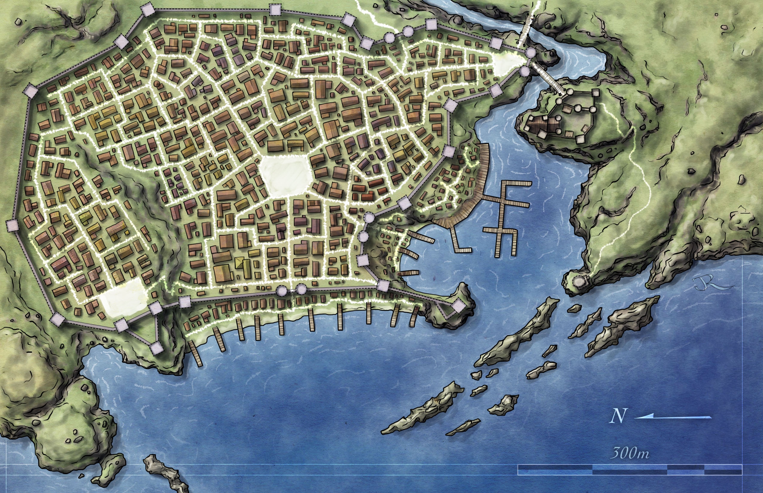 Printable Small Town Maps