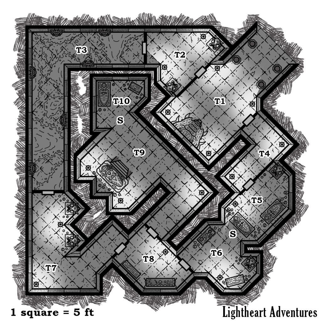Printable D And D Dungeon Simple Maps
