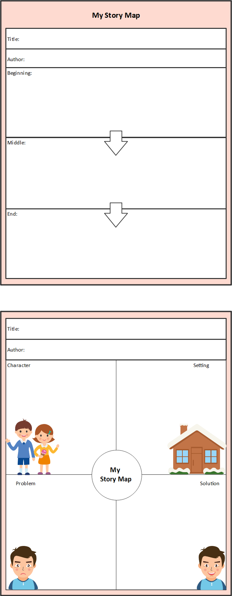 Story Structure Map For Kindergarten Printable