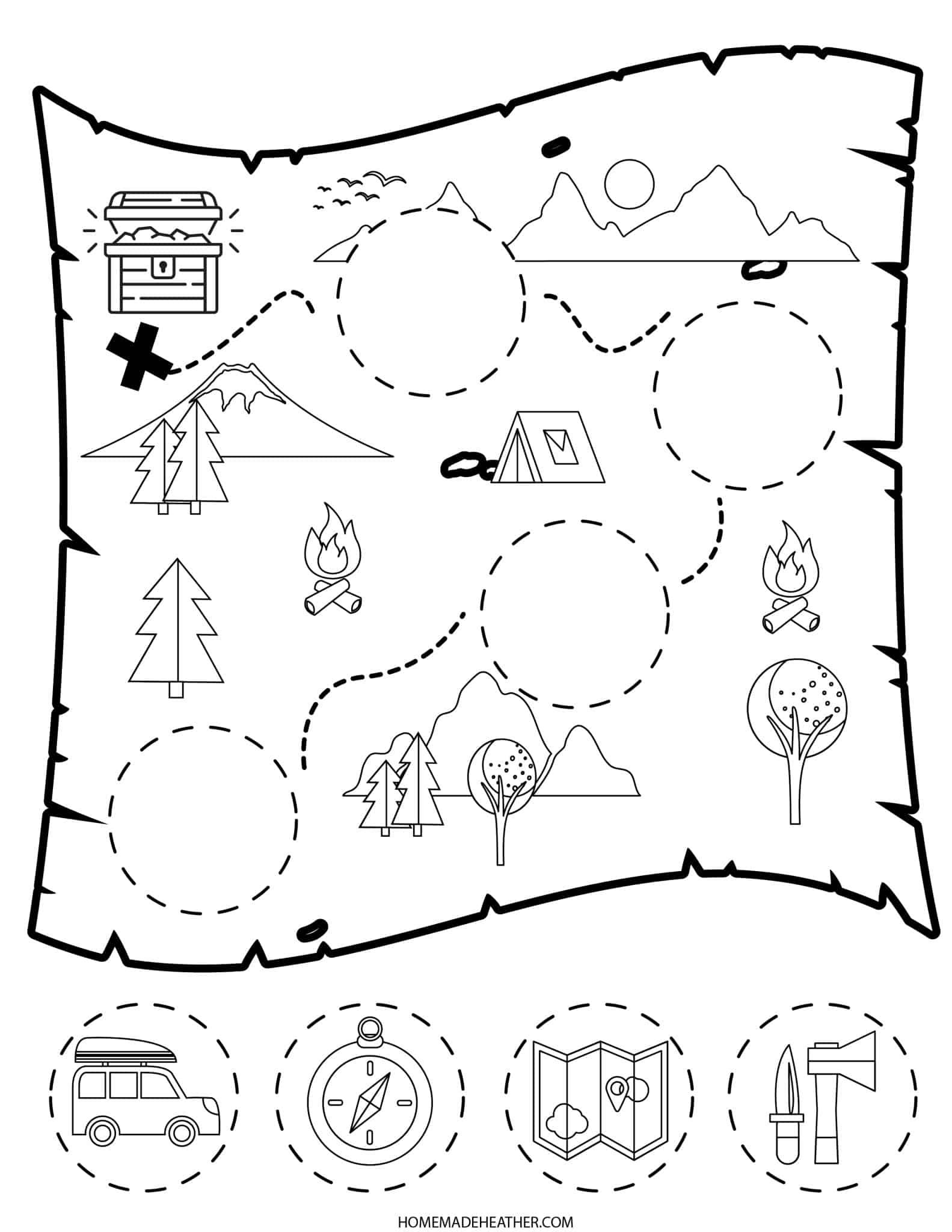 Design Your Own Treasure Map Printable