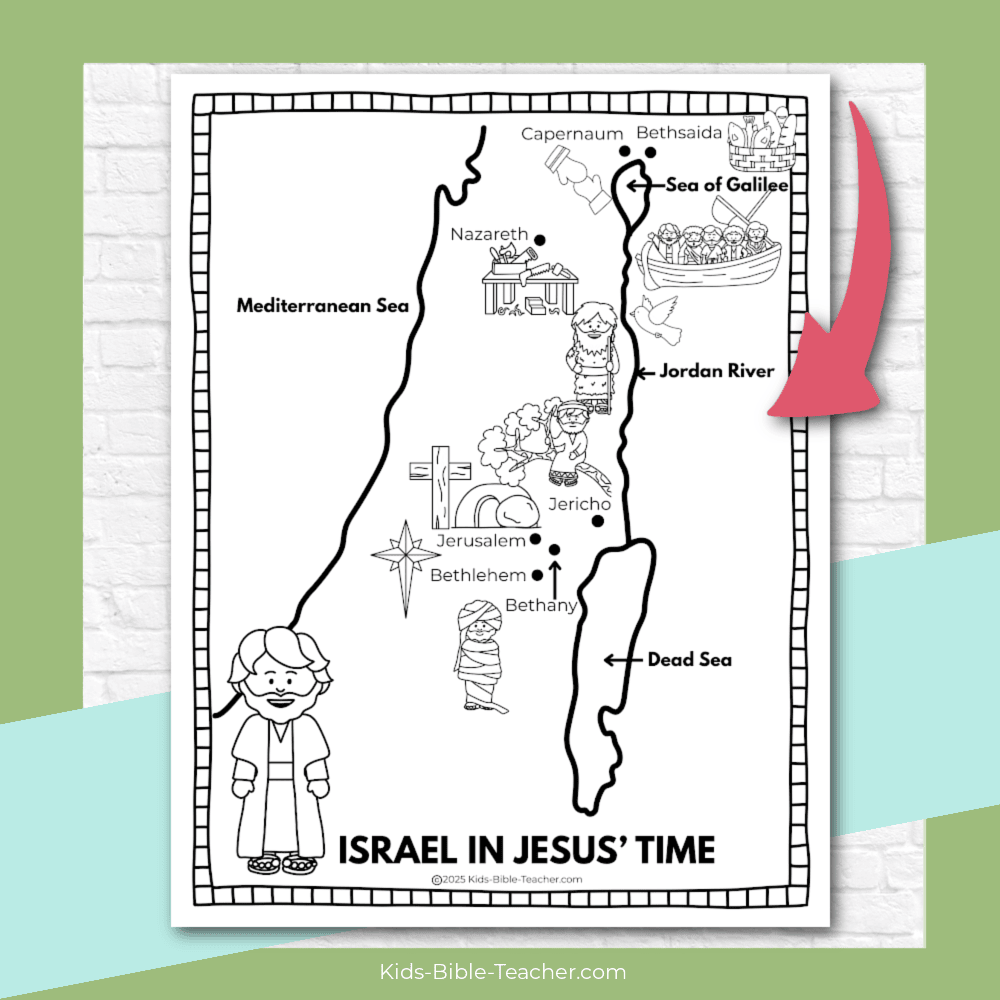 Printable Map Of Jesus Ministry