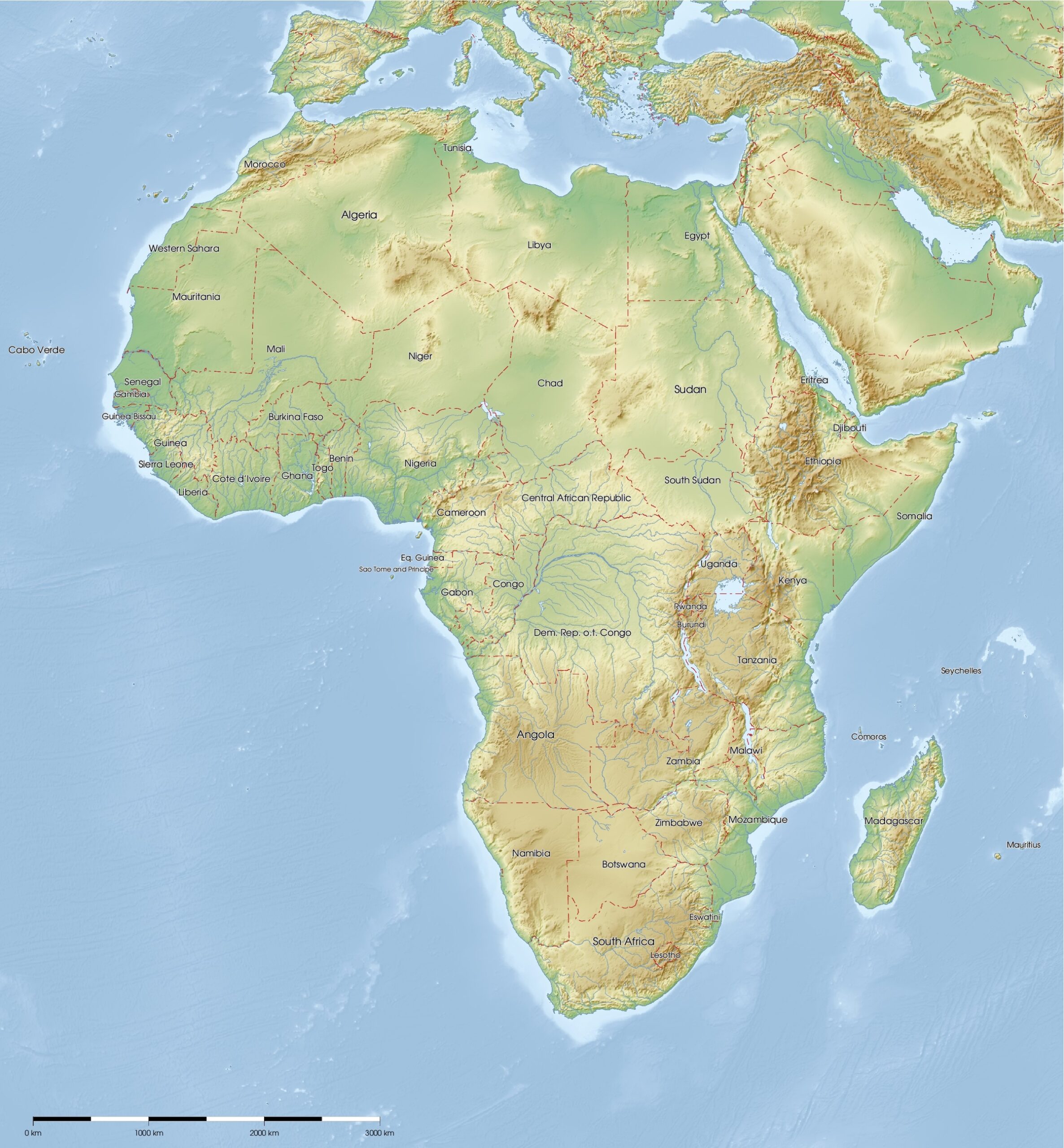 Free Maps Of Africa Mapswire Free Maps Of Africa Mapswire