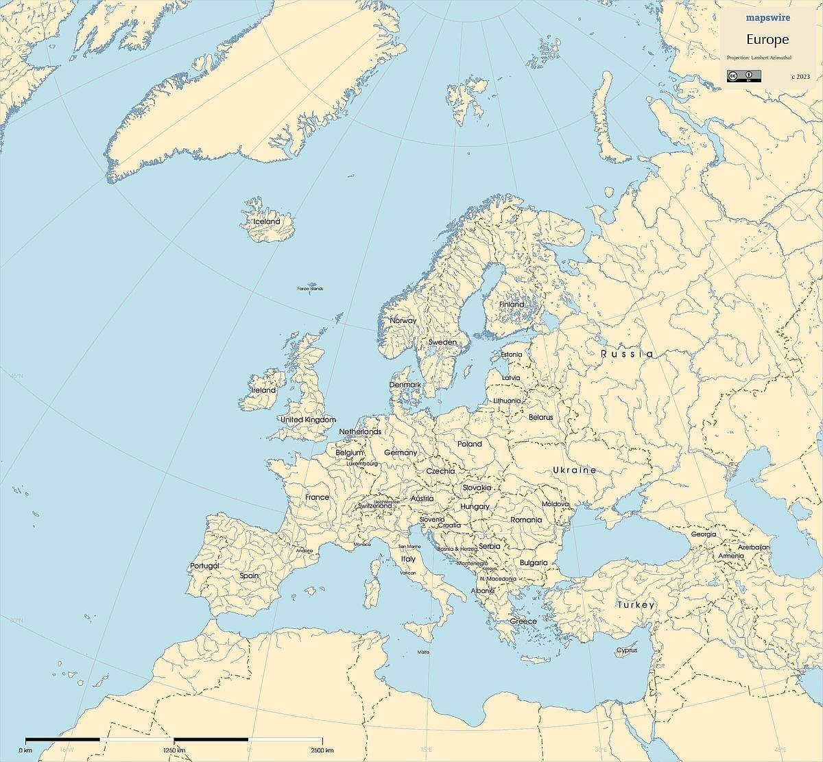 Printable Map Of Europe And Africa Printable Map Of Europe And Africa