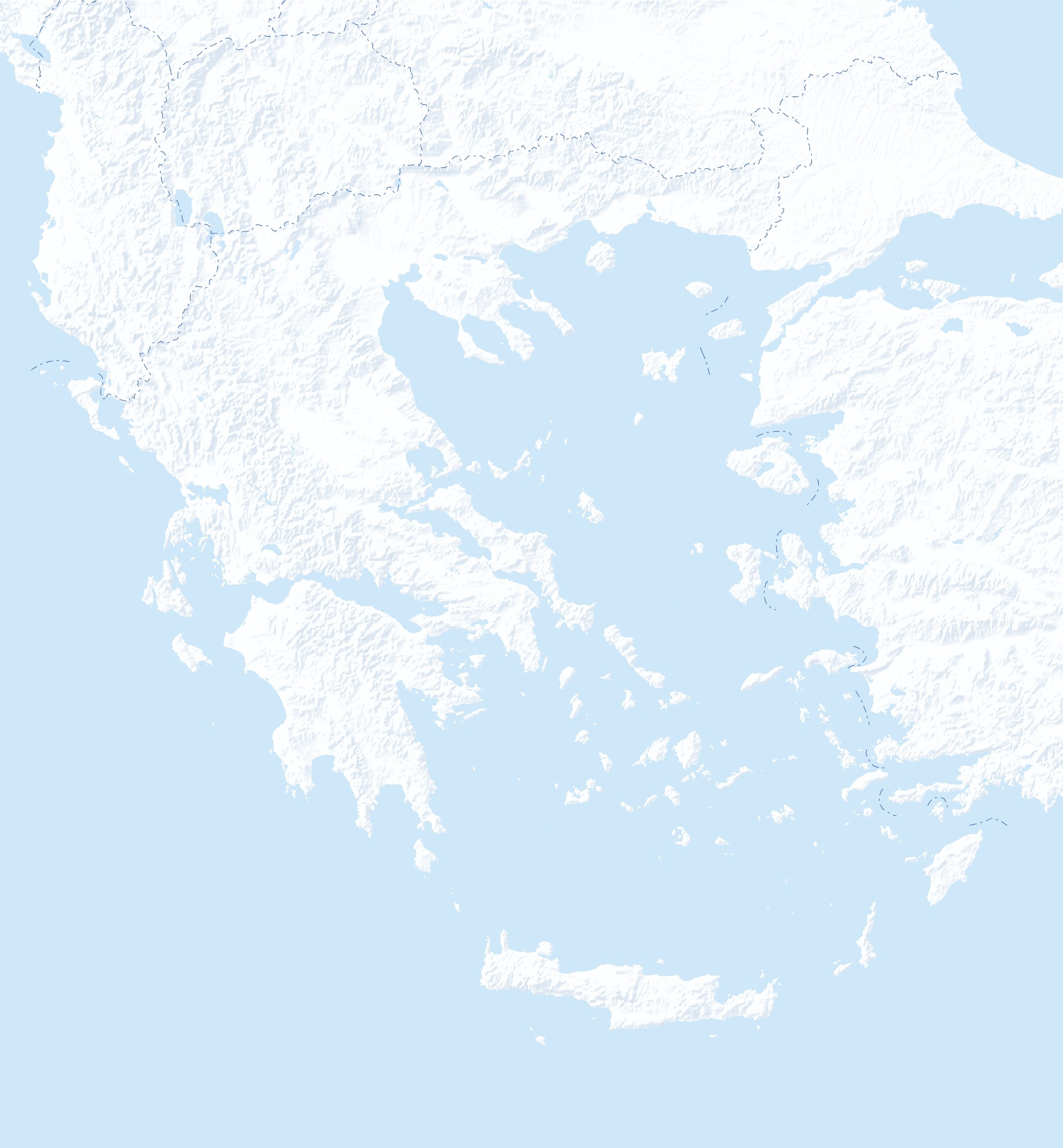 Blank Map Of Greece Printable