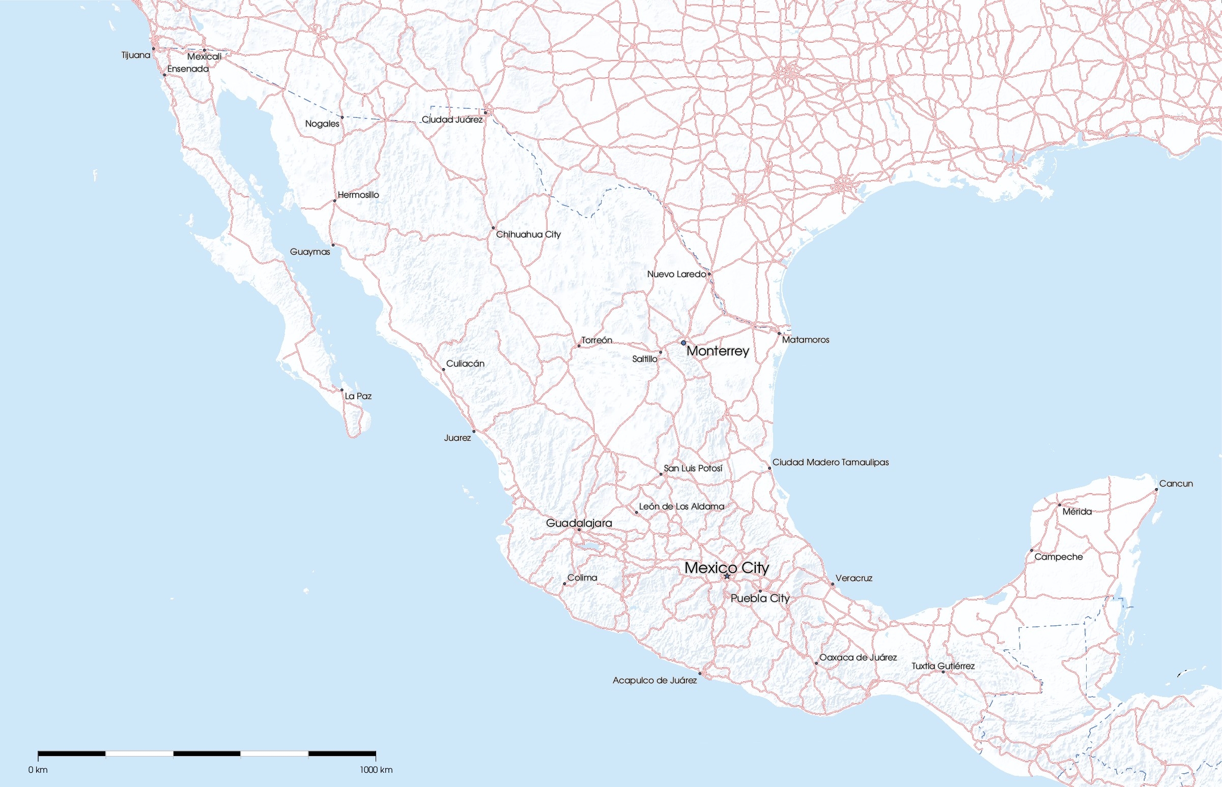 Mexico City Map Free Printable